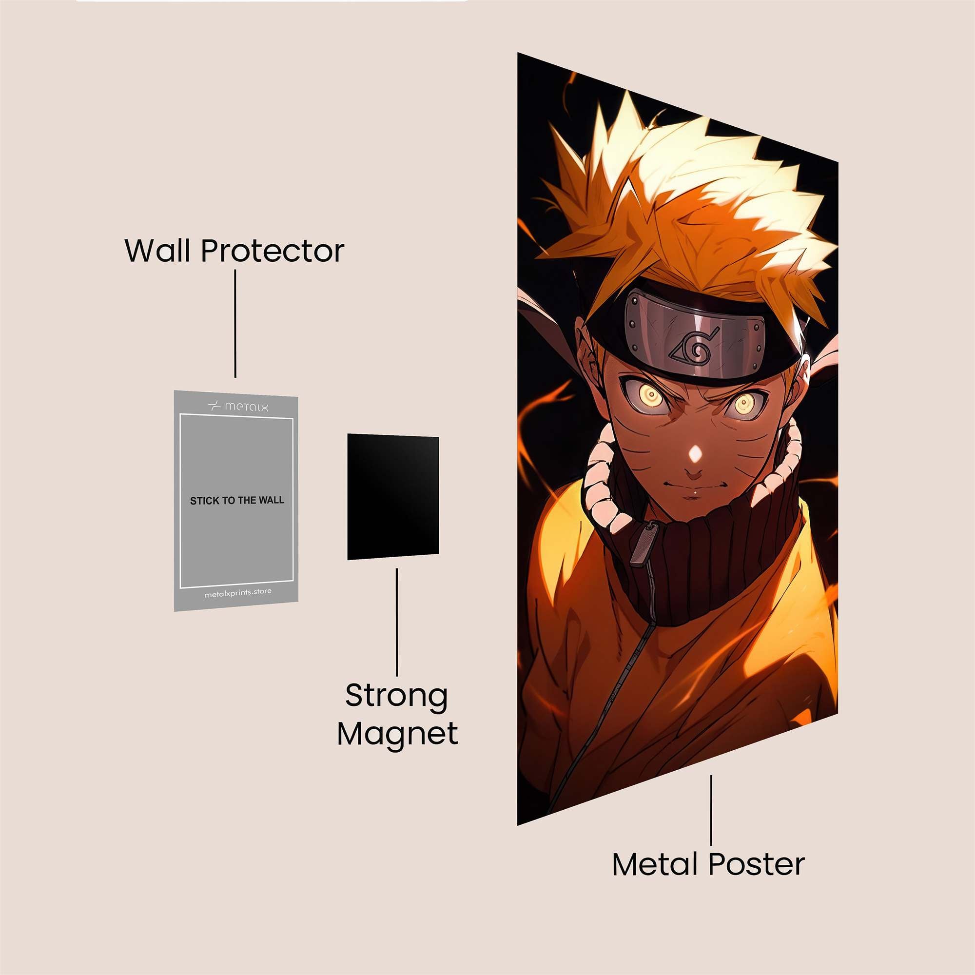 Naruto Fierce Safe Wall Magnetic / M