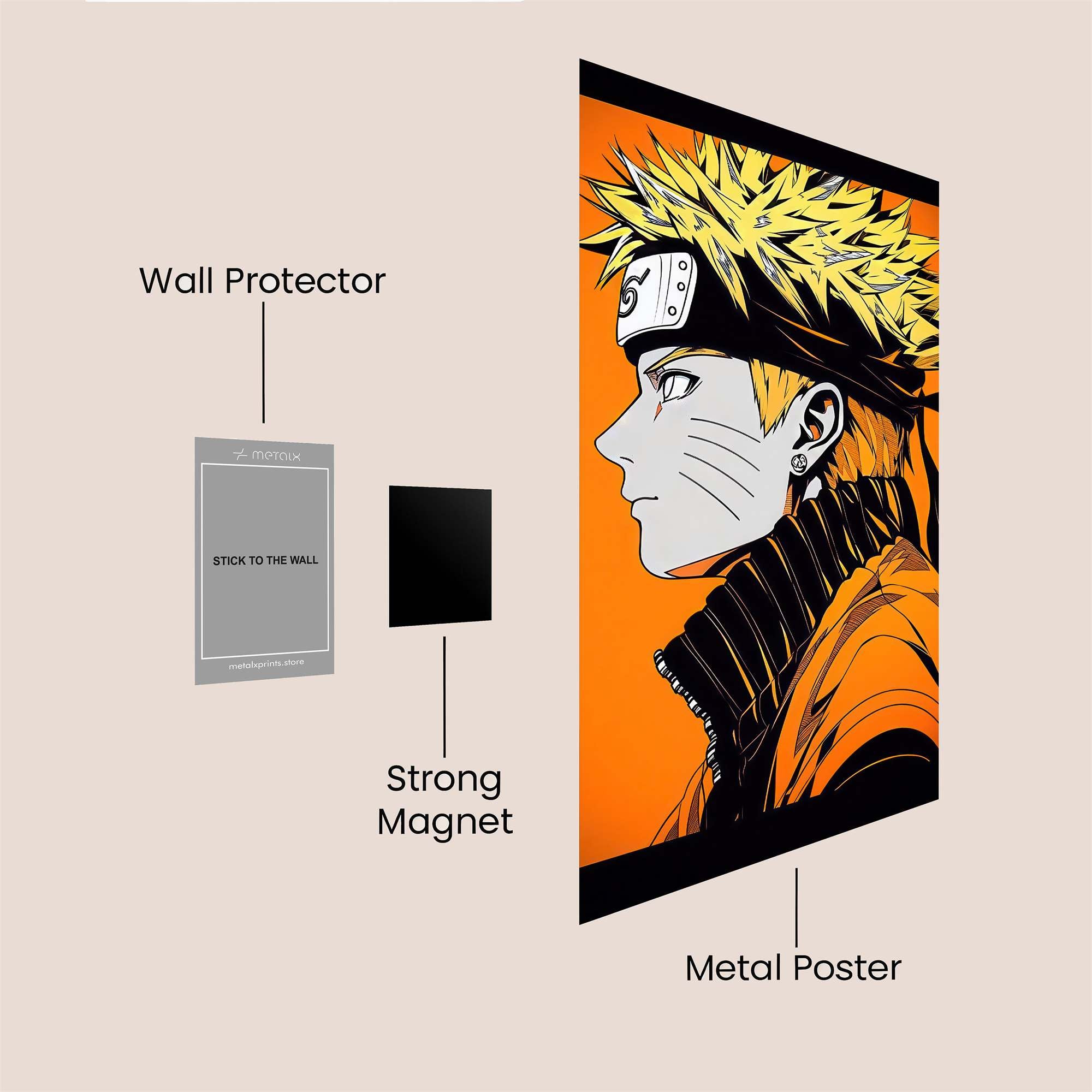 Naruto Resolute Safe Wall Magnetic / M
