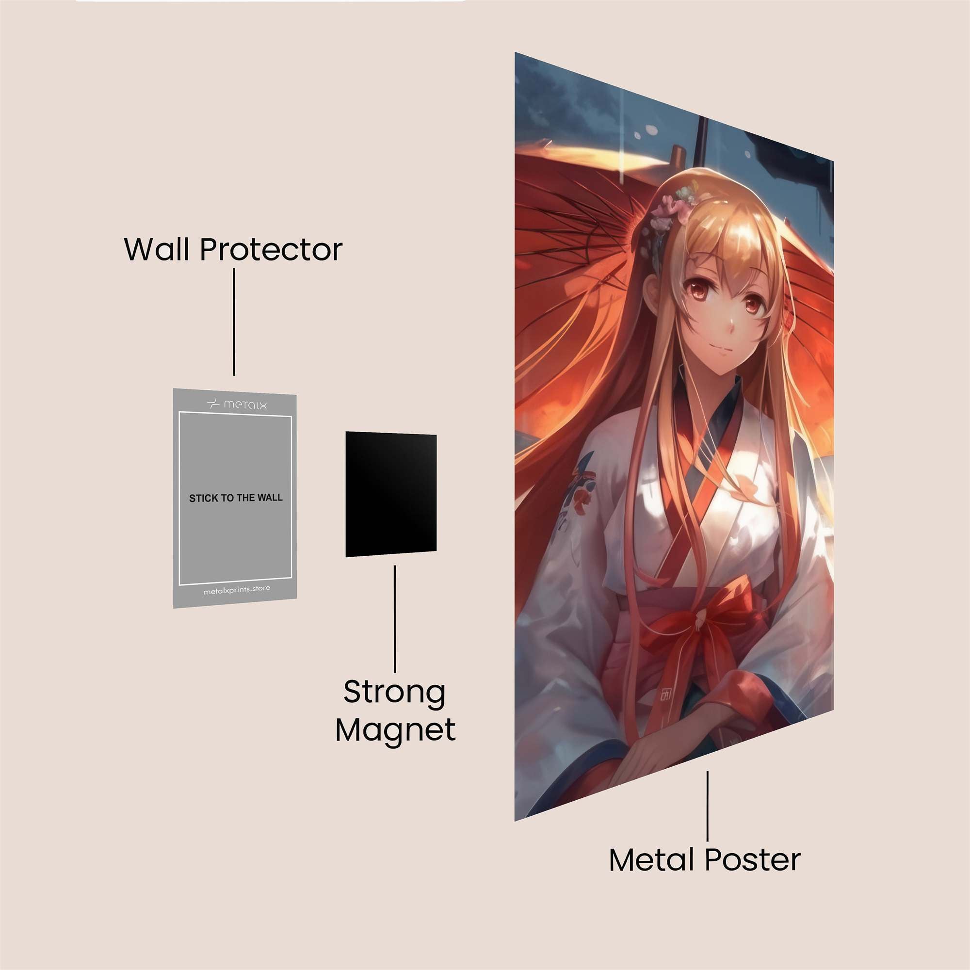 Gon Vibrant Safe Wall Magnetic / M