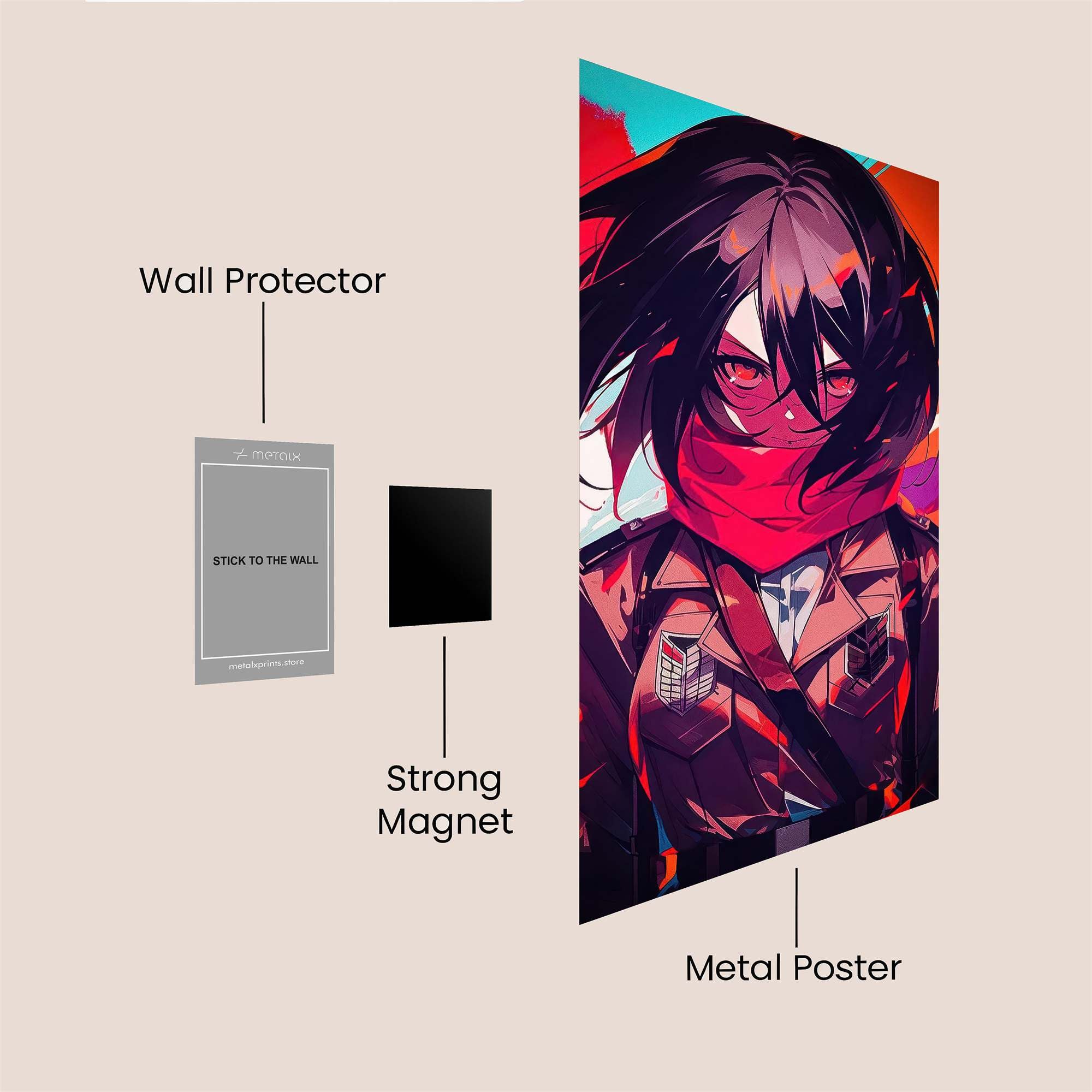 Mikasa Menace Safe Wall Magnetic / M