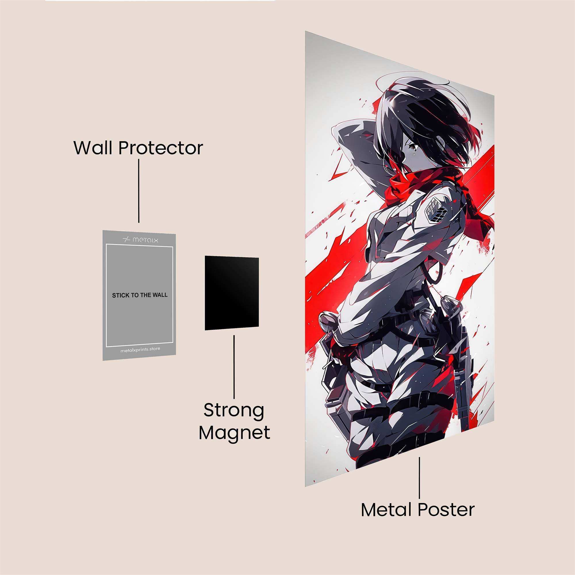 Mikasa Fierce Safe Wall Magnetic / M