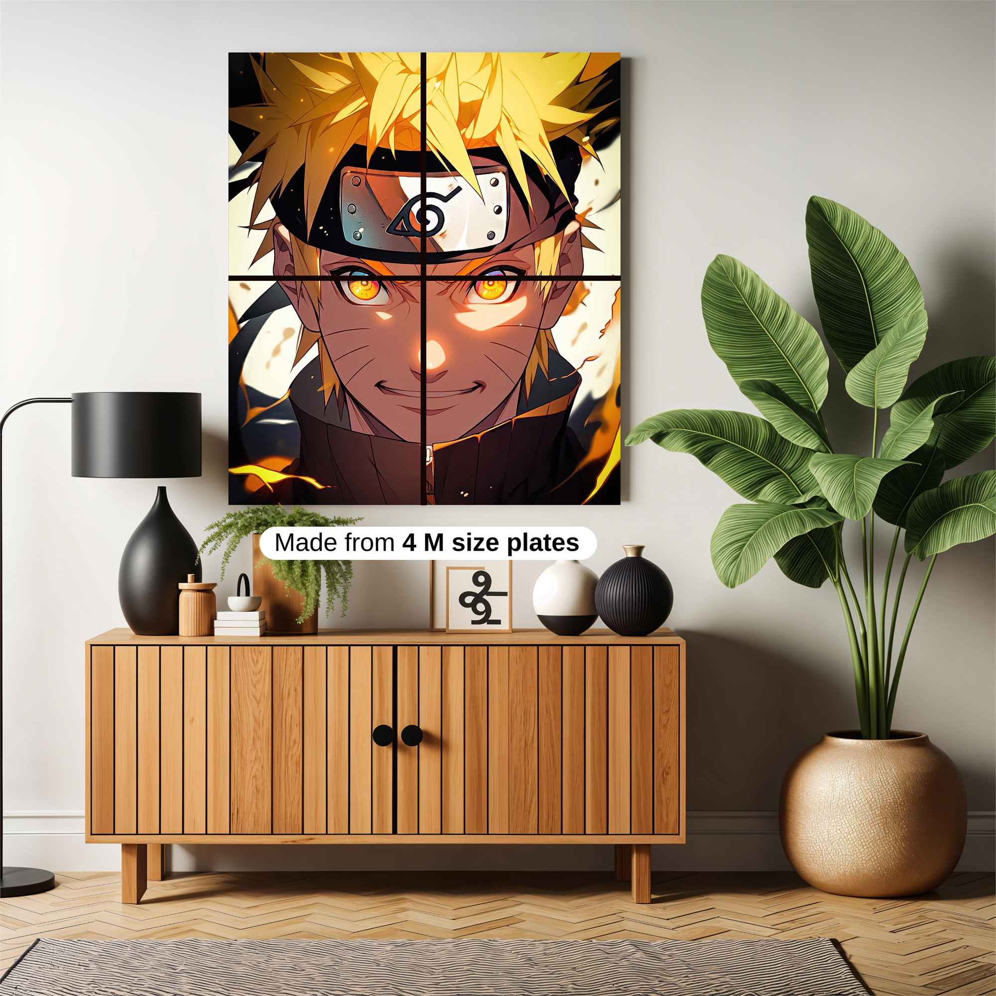 Naruto Fiery Safe Wall Magnetic / M