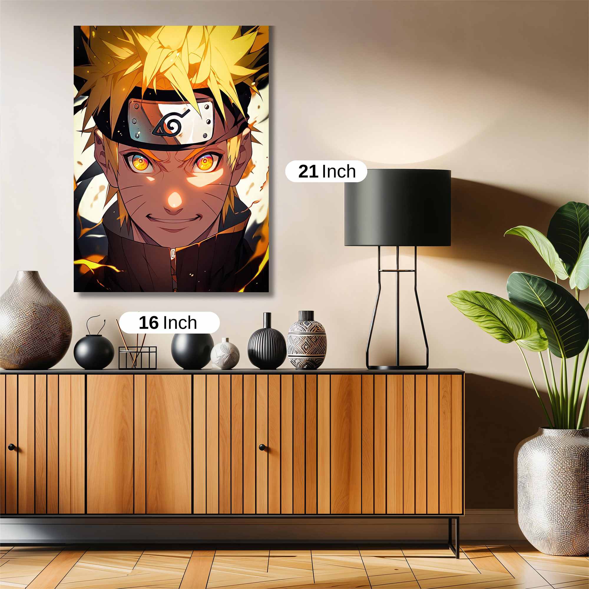 Naruto Fiery Safe Wall Magnetic / M