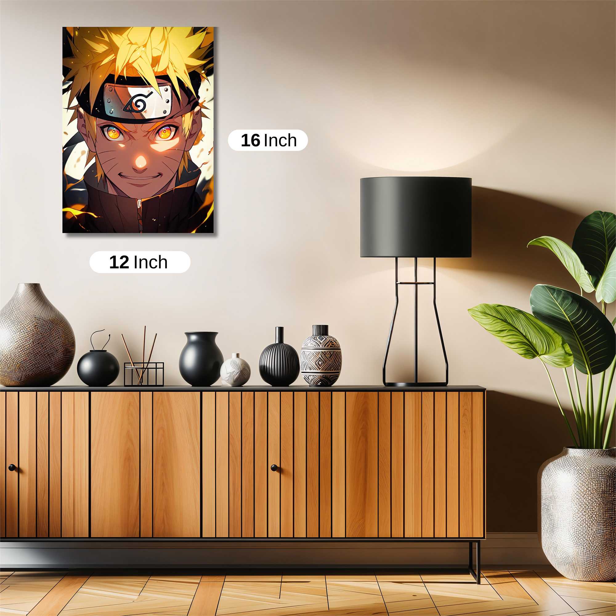 Naruto Fiery Safe Wall Magnetic / M
