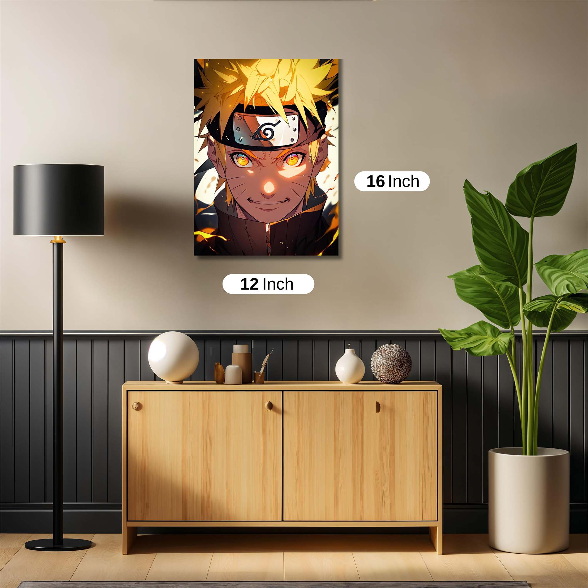 Naruto Fiery Safe Wall Magnetic / M