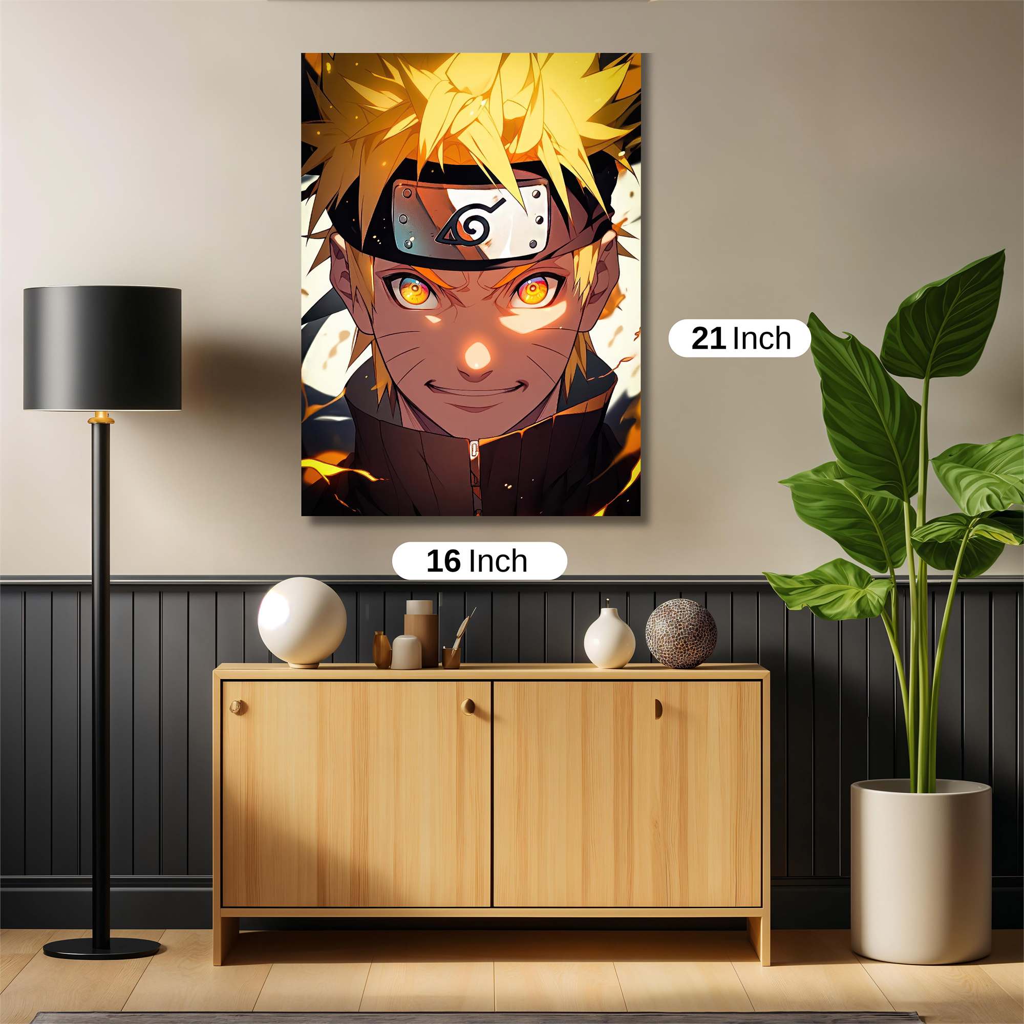 Naruto Fiery Safe Wall Magnetic / M