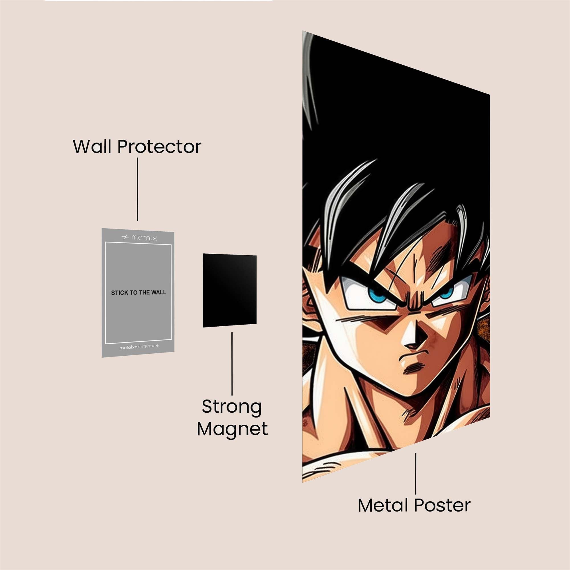 Goku Intense Safe Wall Magnetic / M