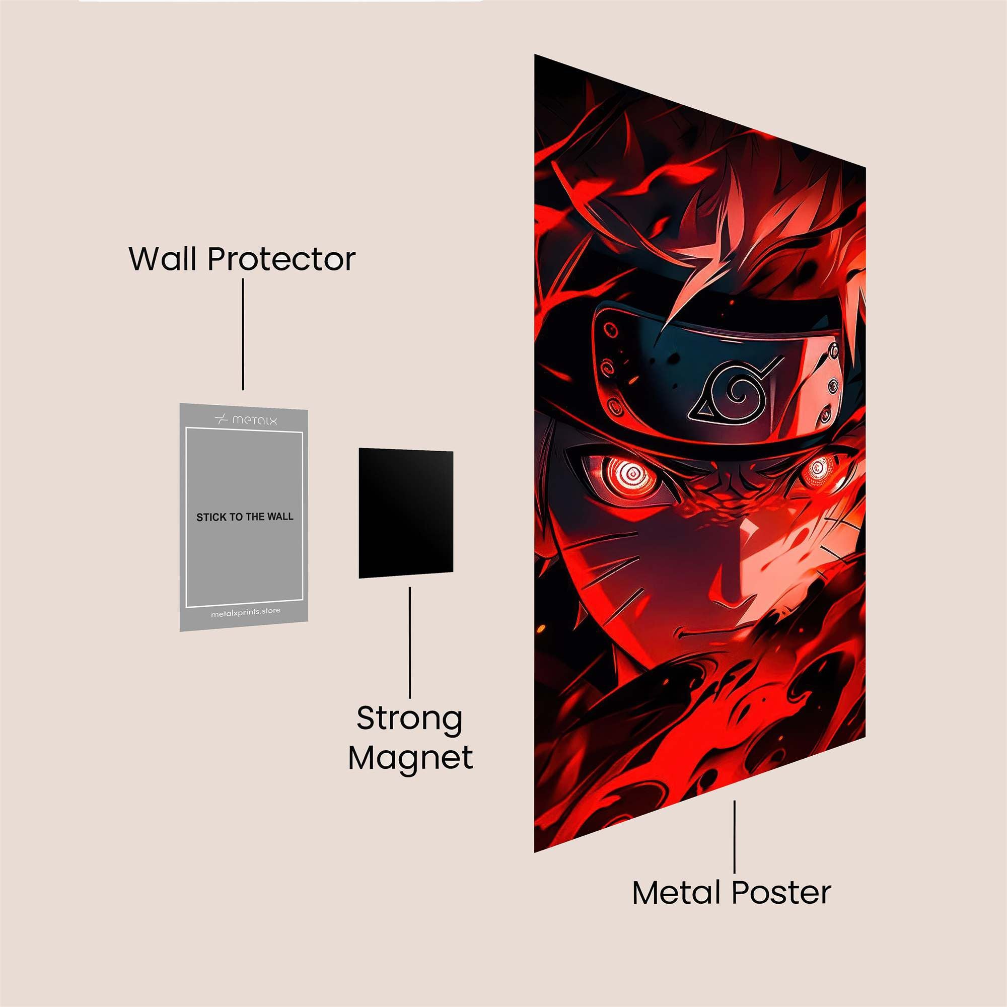 Naruto Fierce Safe Wall Magnetic / M