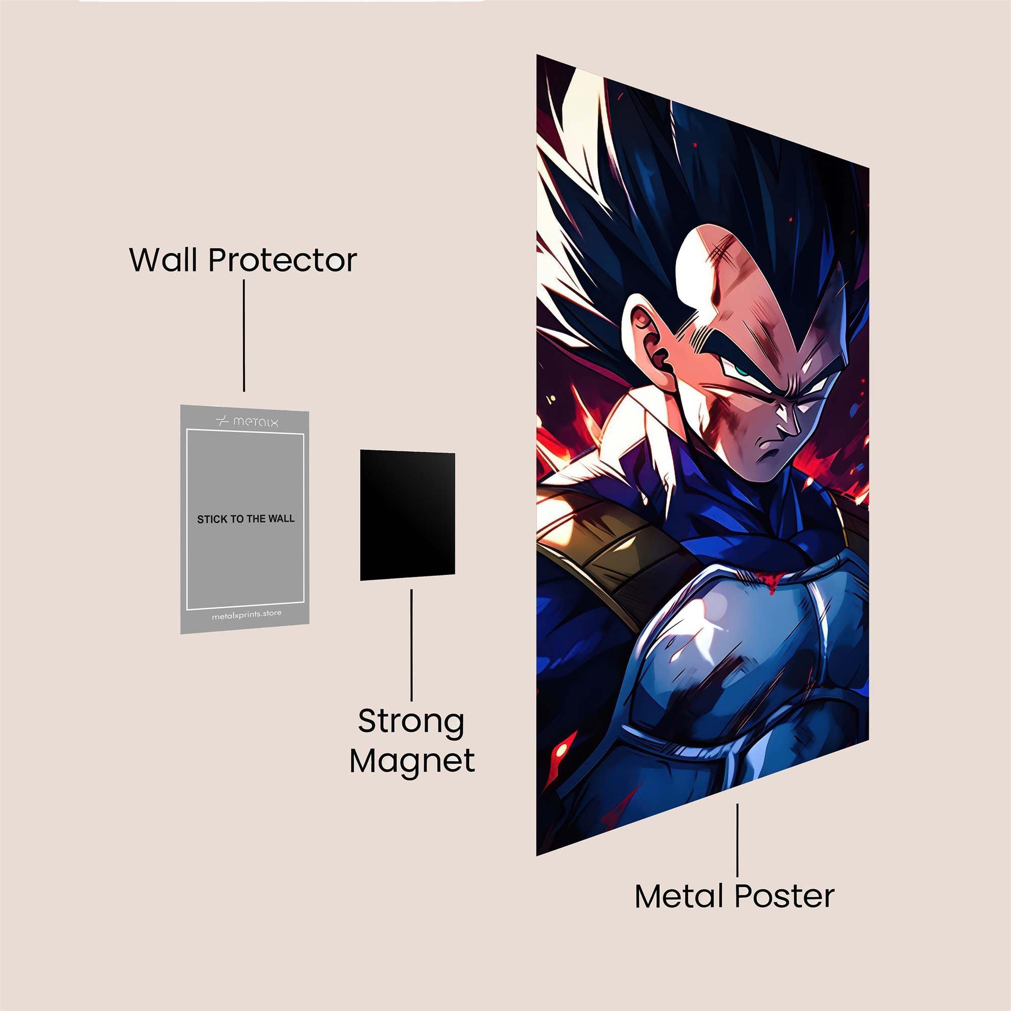Vegeta Victorious Safe Wall Magnetic / M