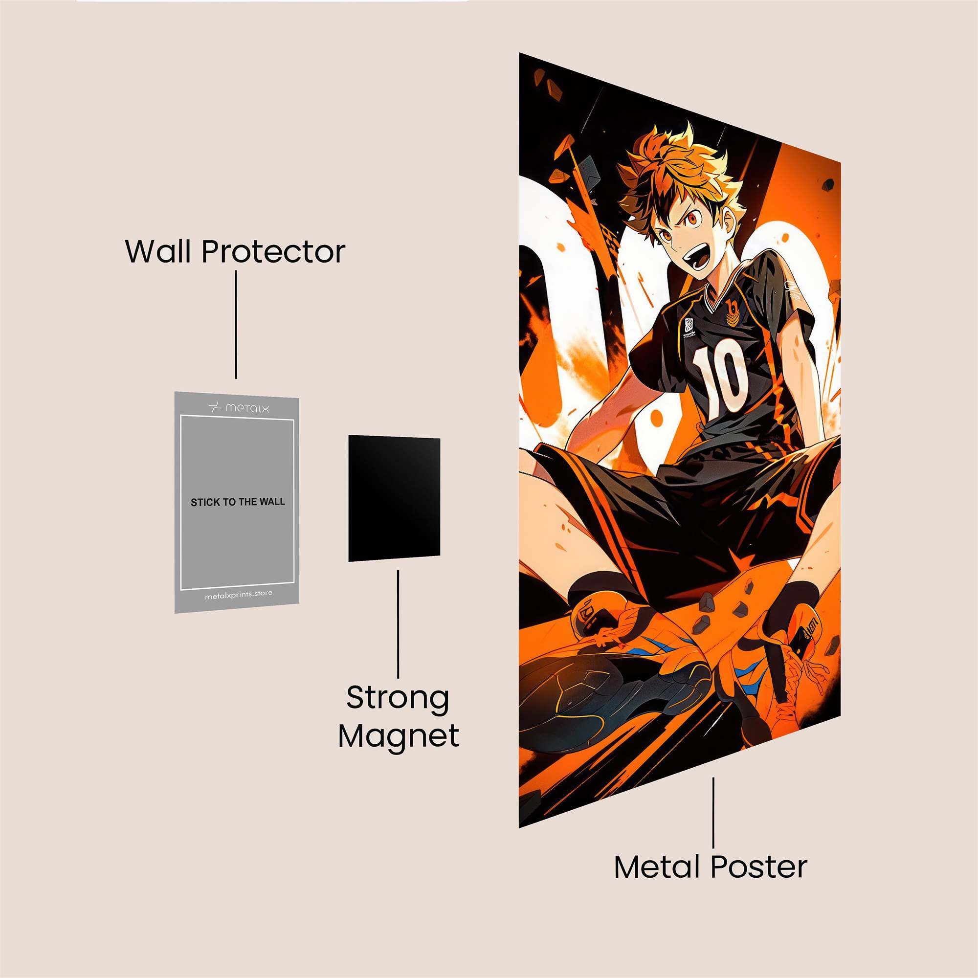 Hinata Fierce Safe Wall Magnetic / M