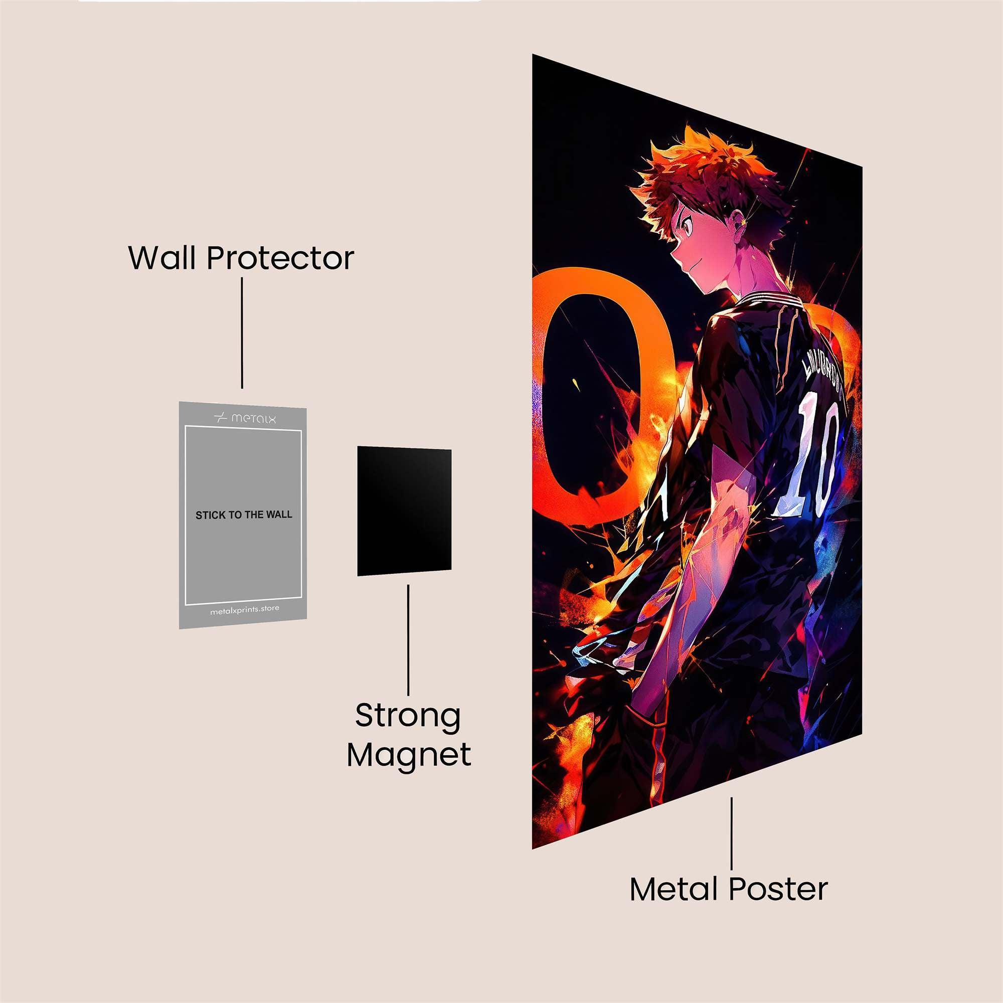 Hinata Fiery Safe Wall Magnetic / M
