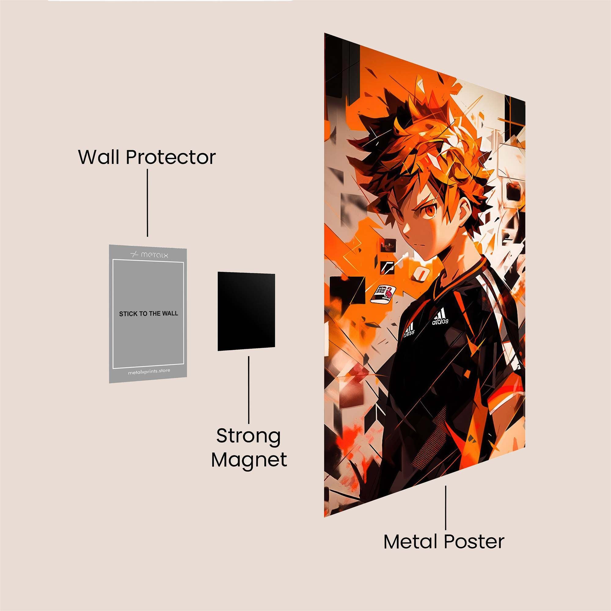Hinata Fierce Safe Wall Magnetic / M