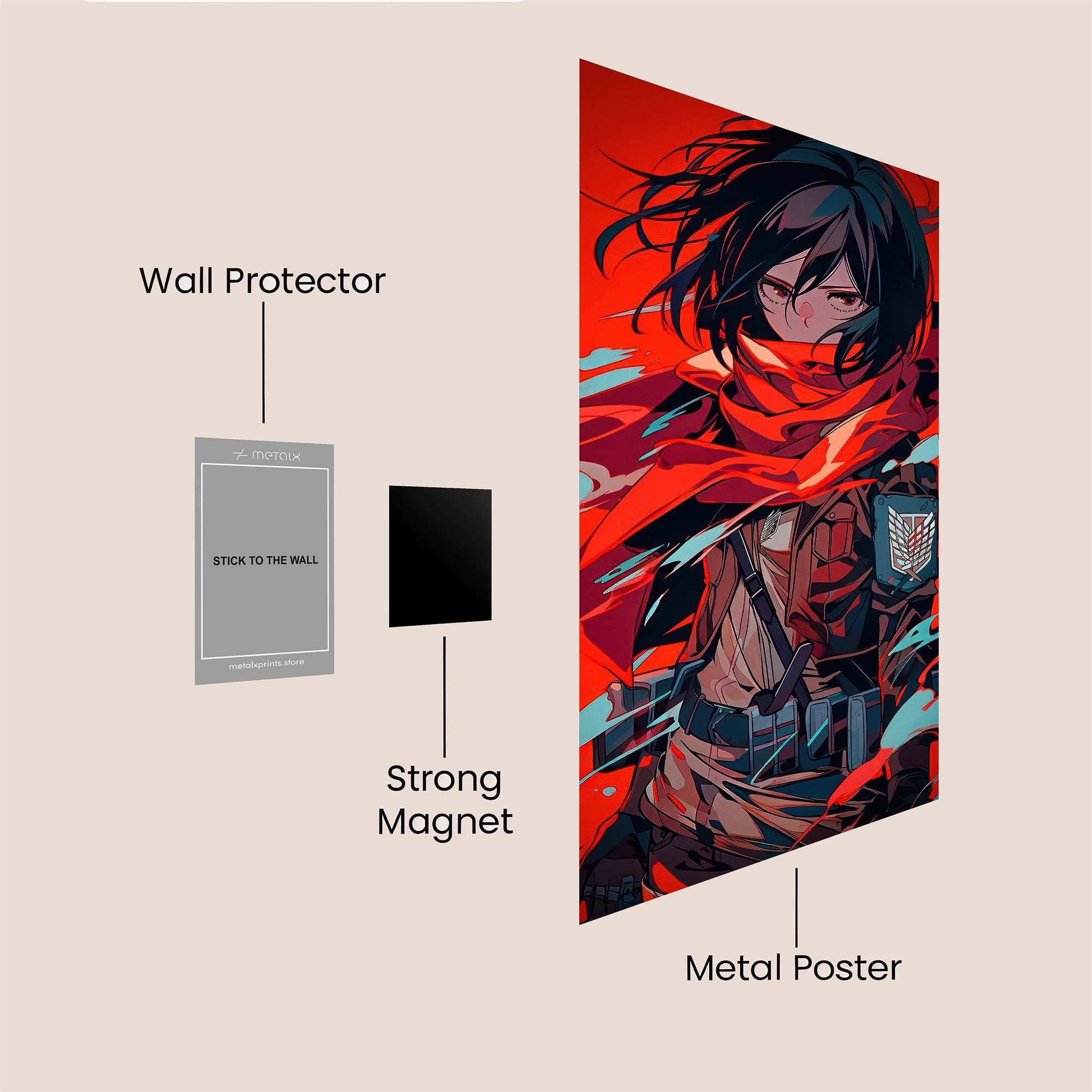 Mikasa Menace Safe Wall Magnetic / M