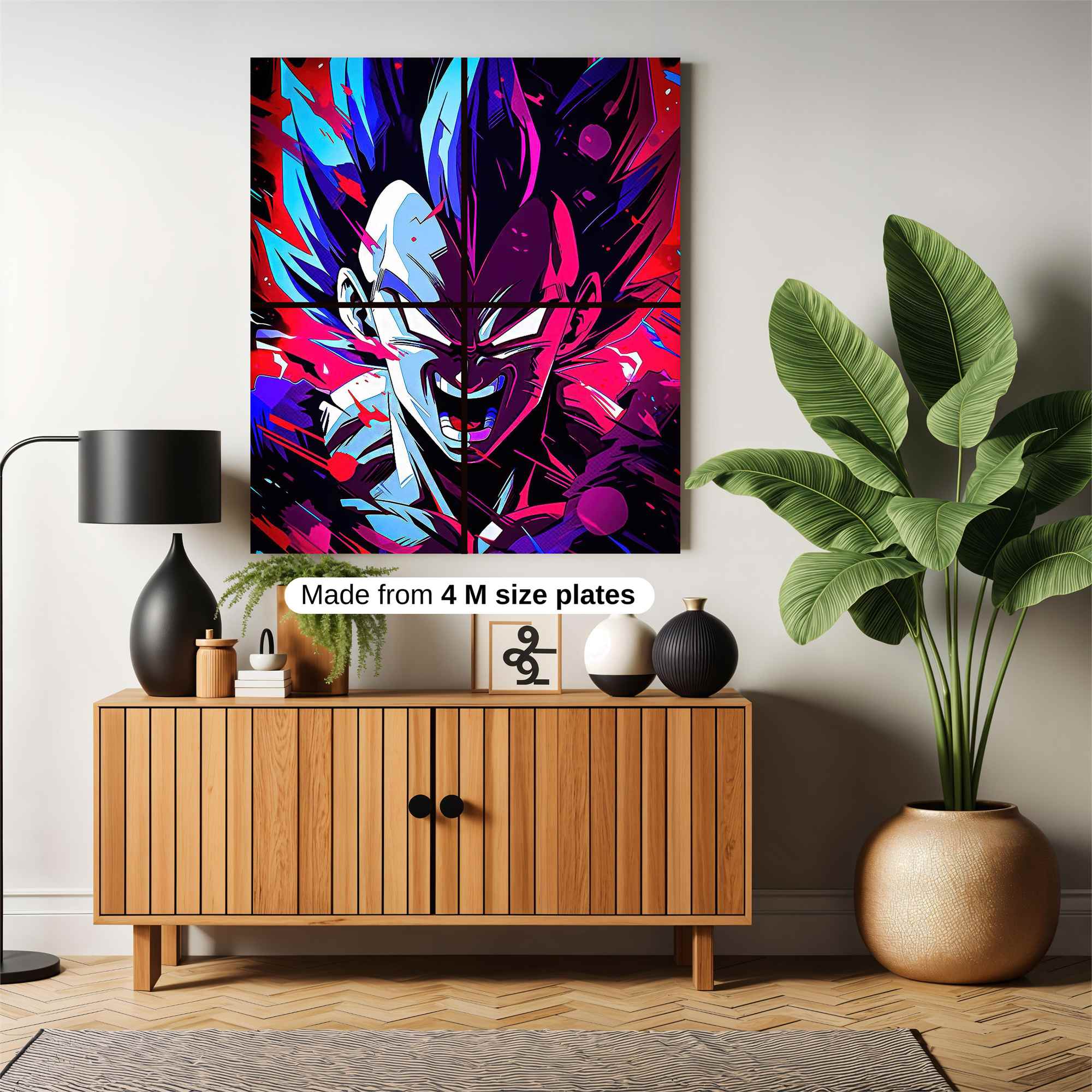 Vegeta Ferocious Safe Wall Magnetic / M