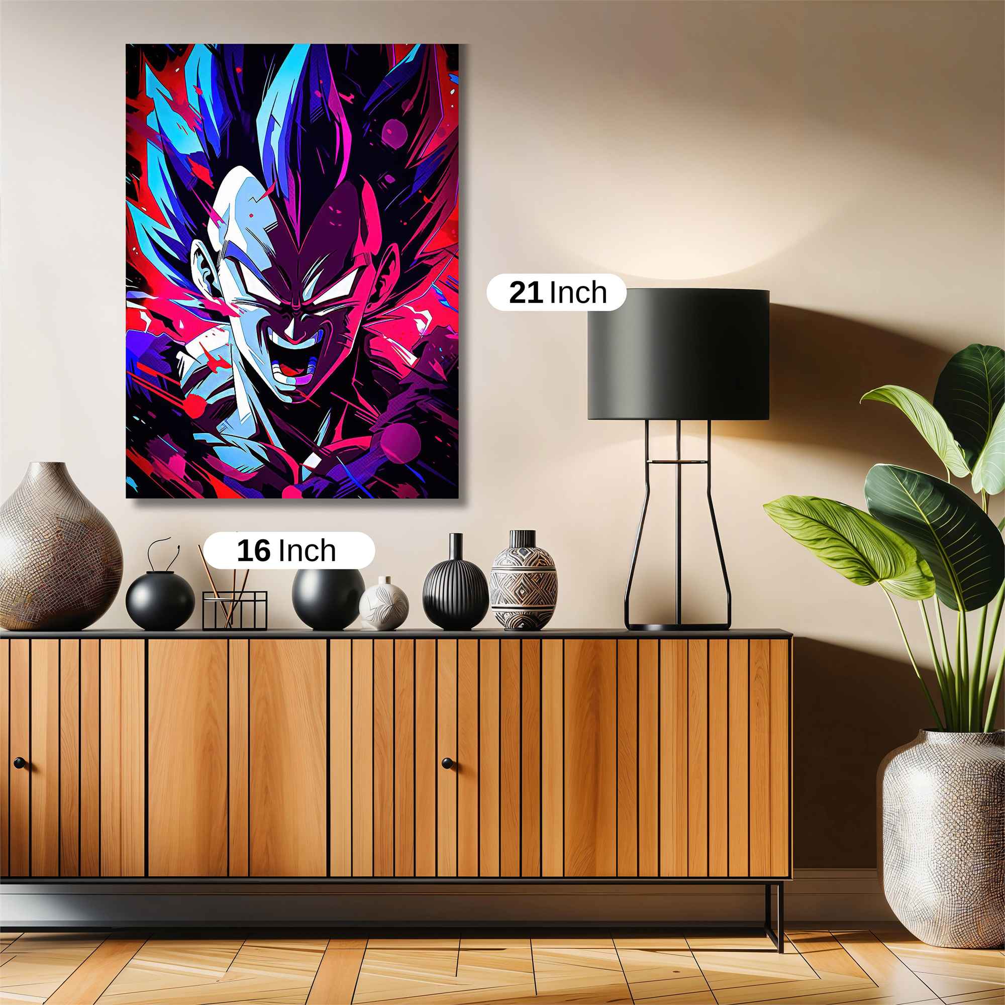 Vegeta Ferocious Safe Wall Magnetic / M