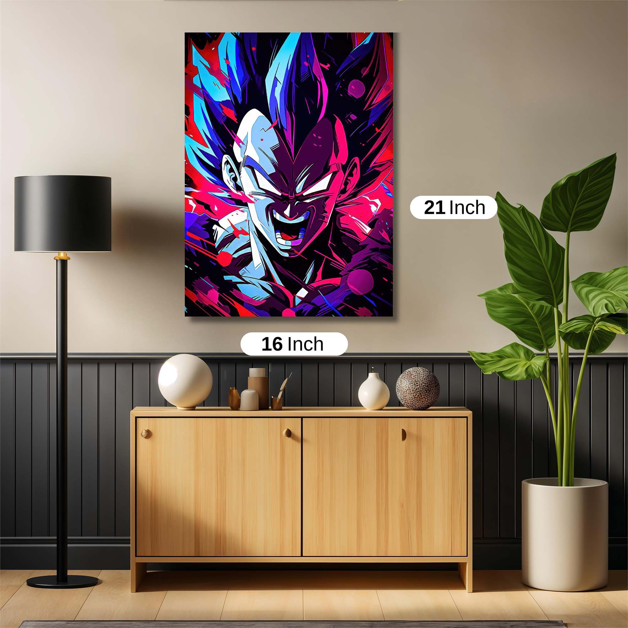 Vegeta Ferocious Safe Wall Magnetic / M