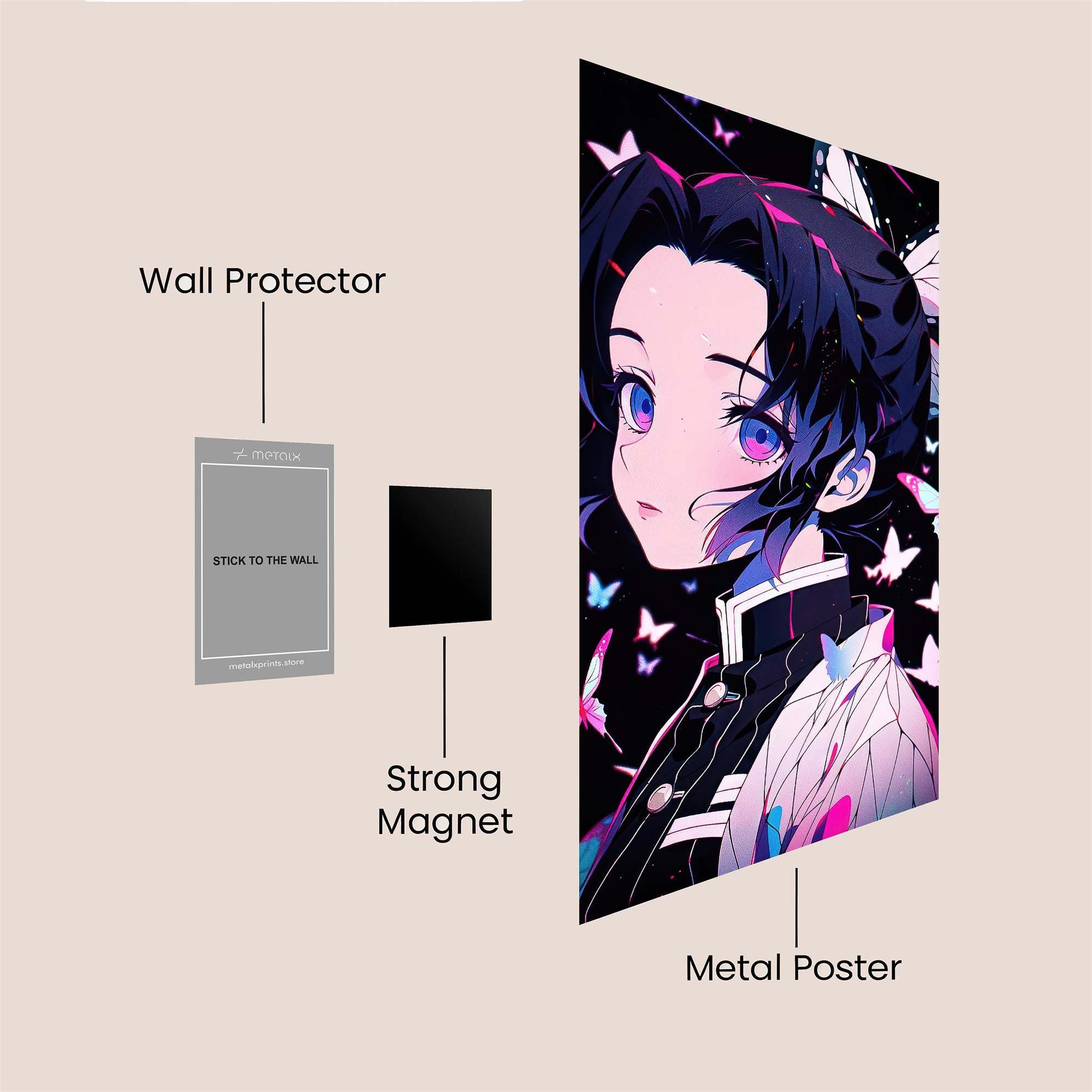 Butterfly Enigma Safe Wall Magnetic / M