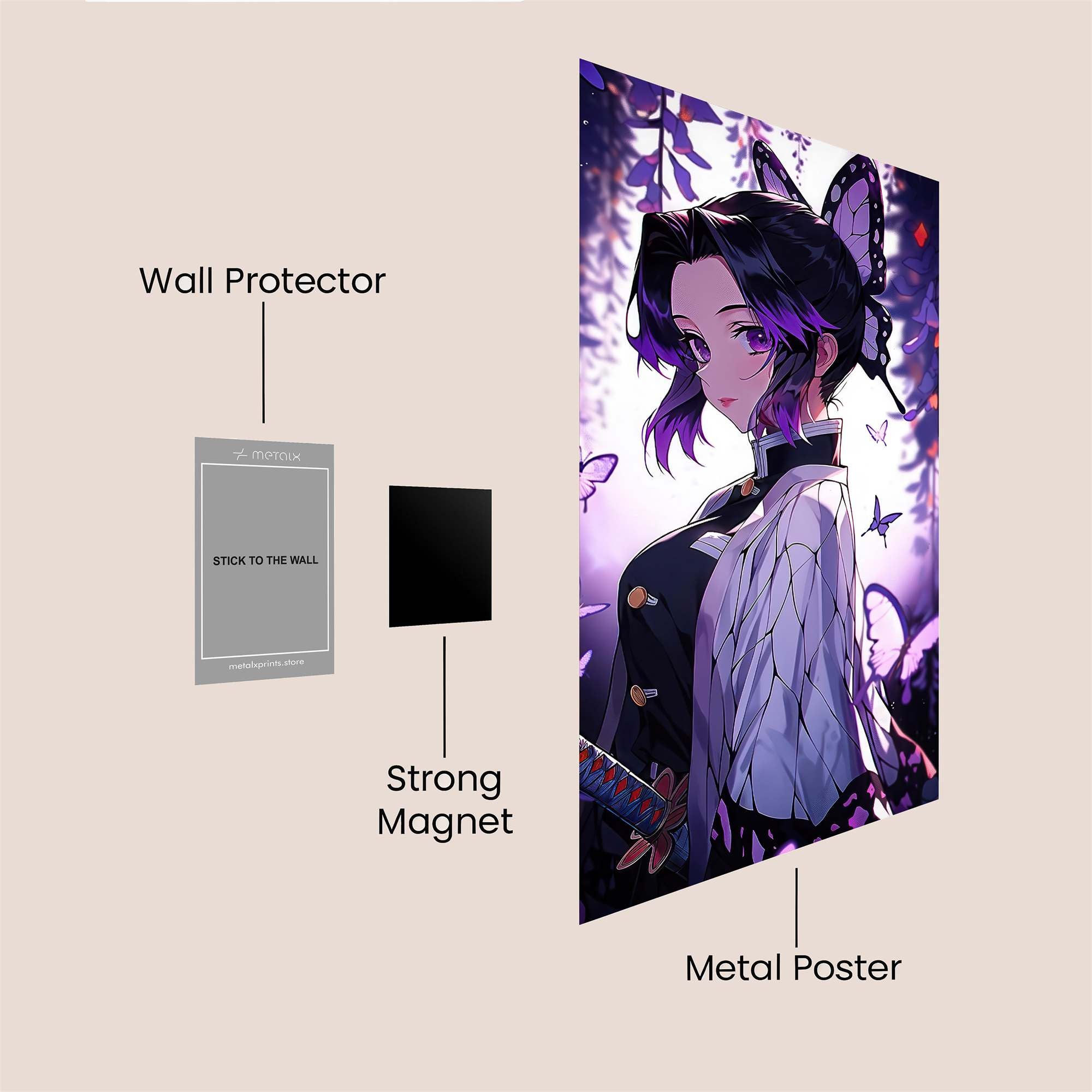 Butterfly Serenity Safe Wall Magnetic / M