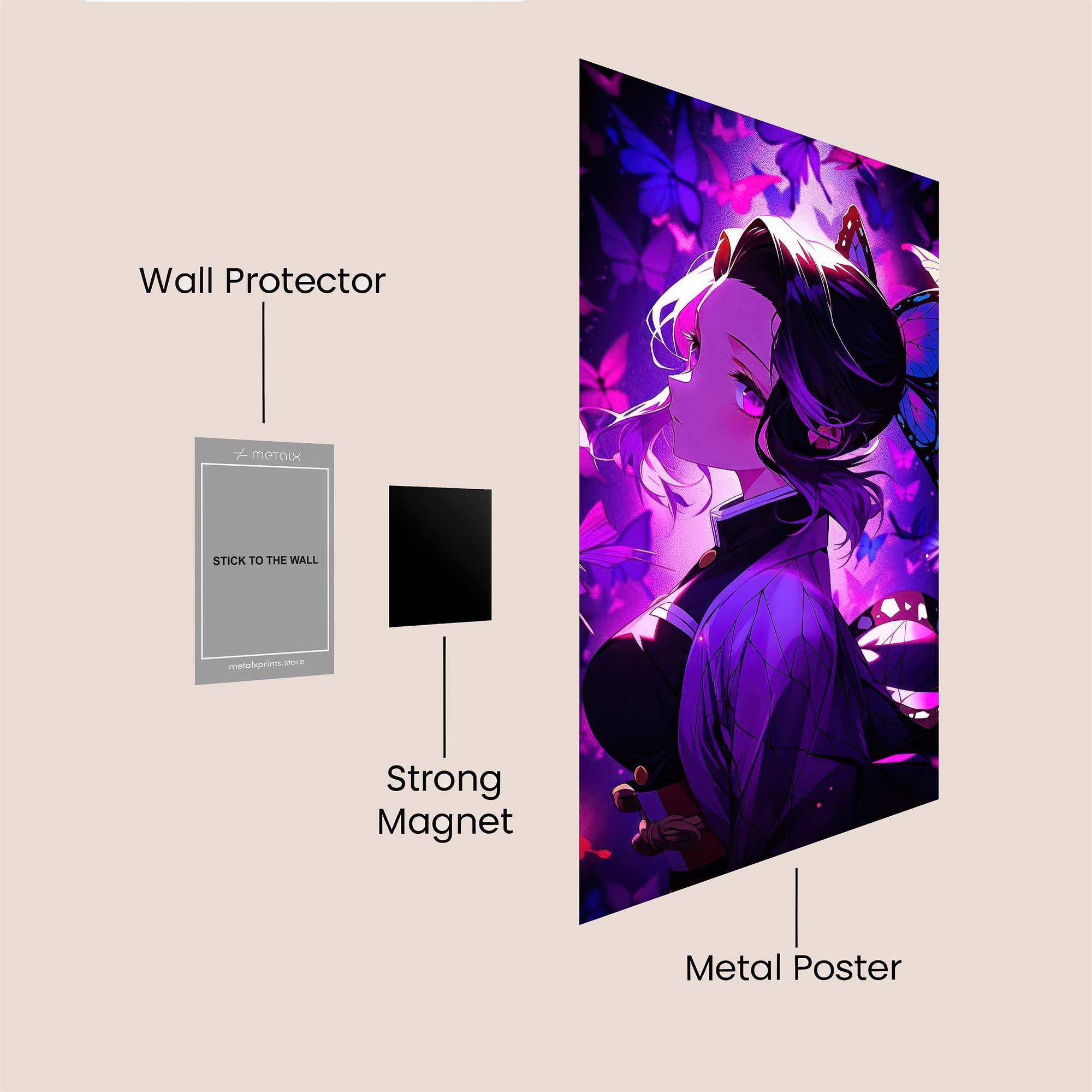 Butterfly Enigma Safe Wall Magnetic / M