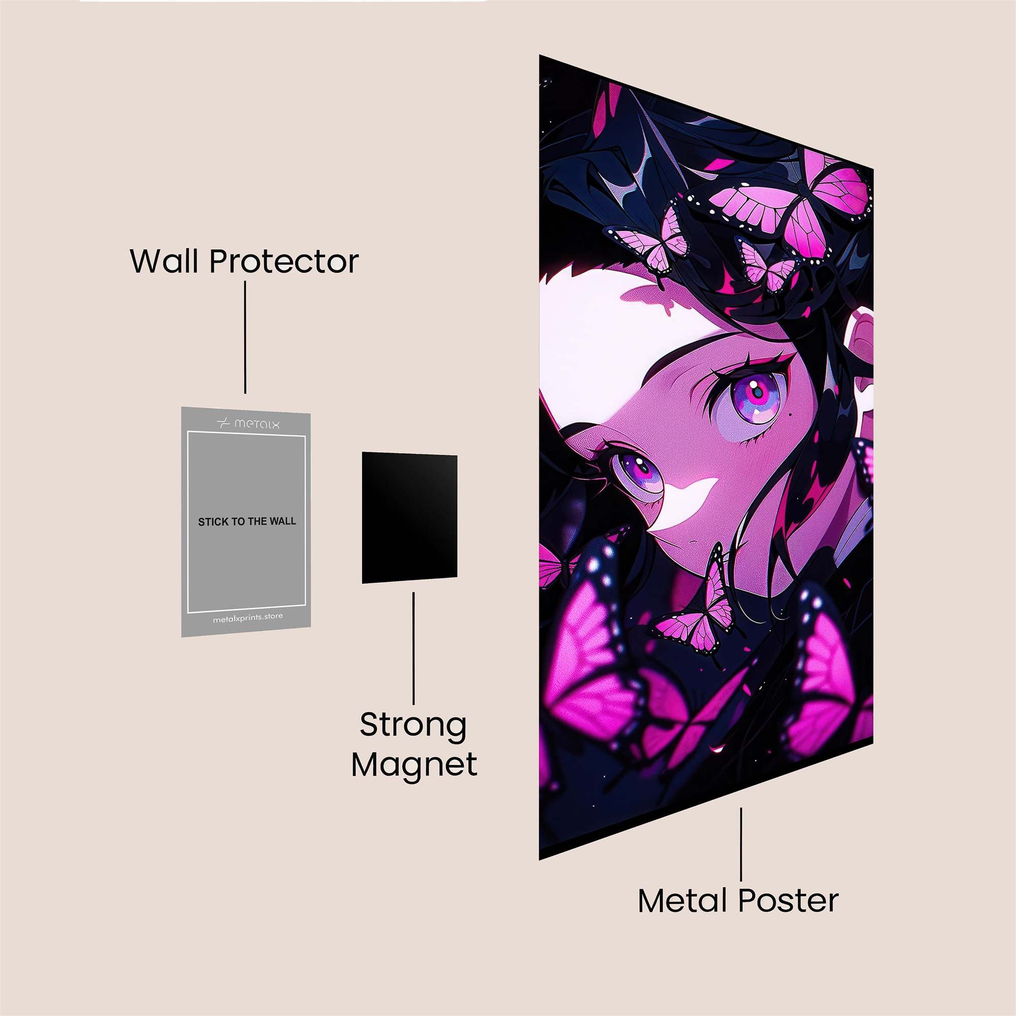 Butterfly Enigma Safe Wall Magnetic / M