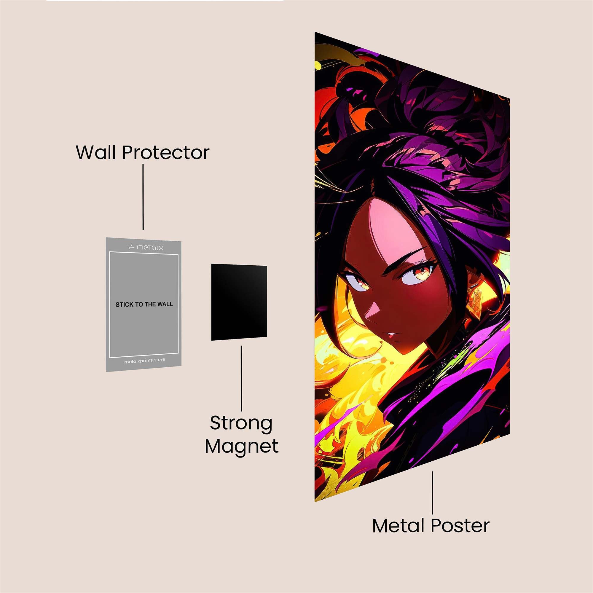 Flame Fury Safe Wall Magnetic / M