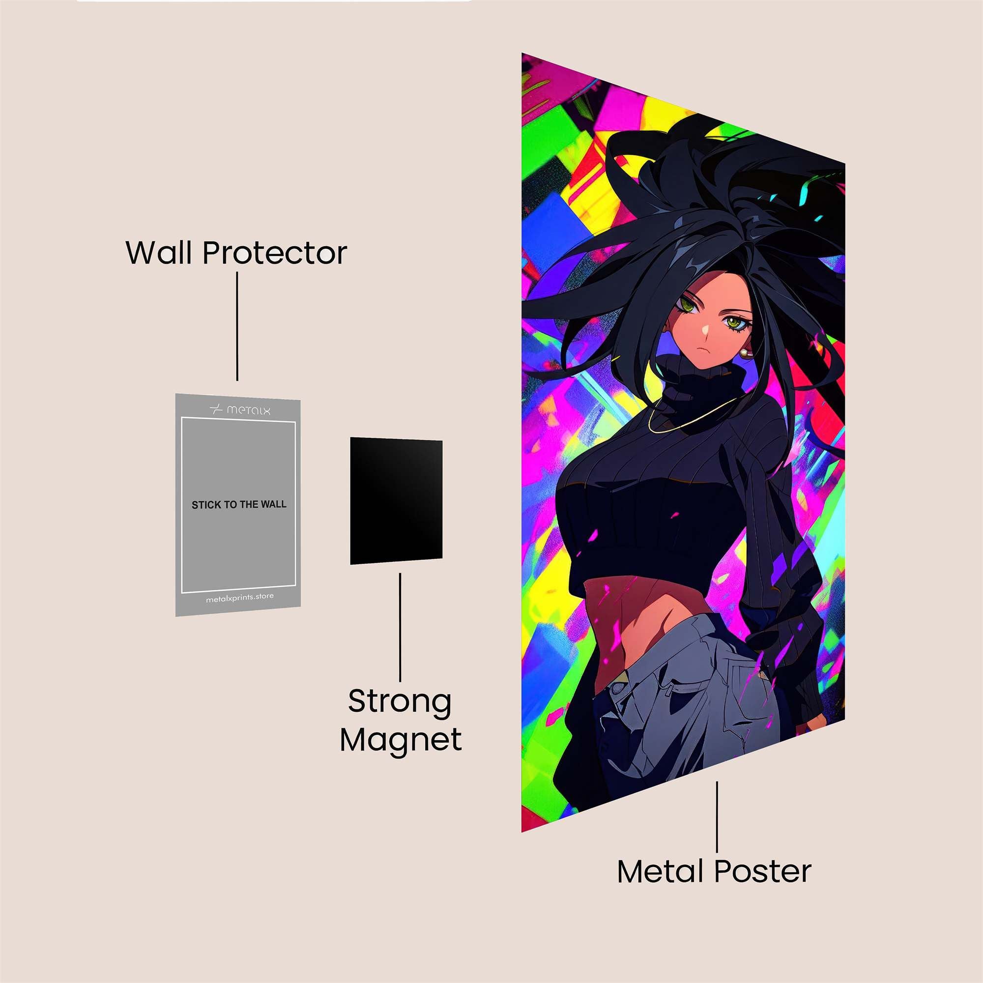 Jett Vibrant Safe Wall Magnetic / M