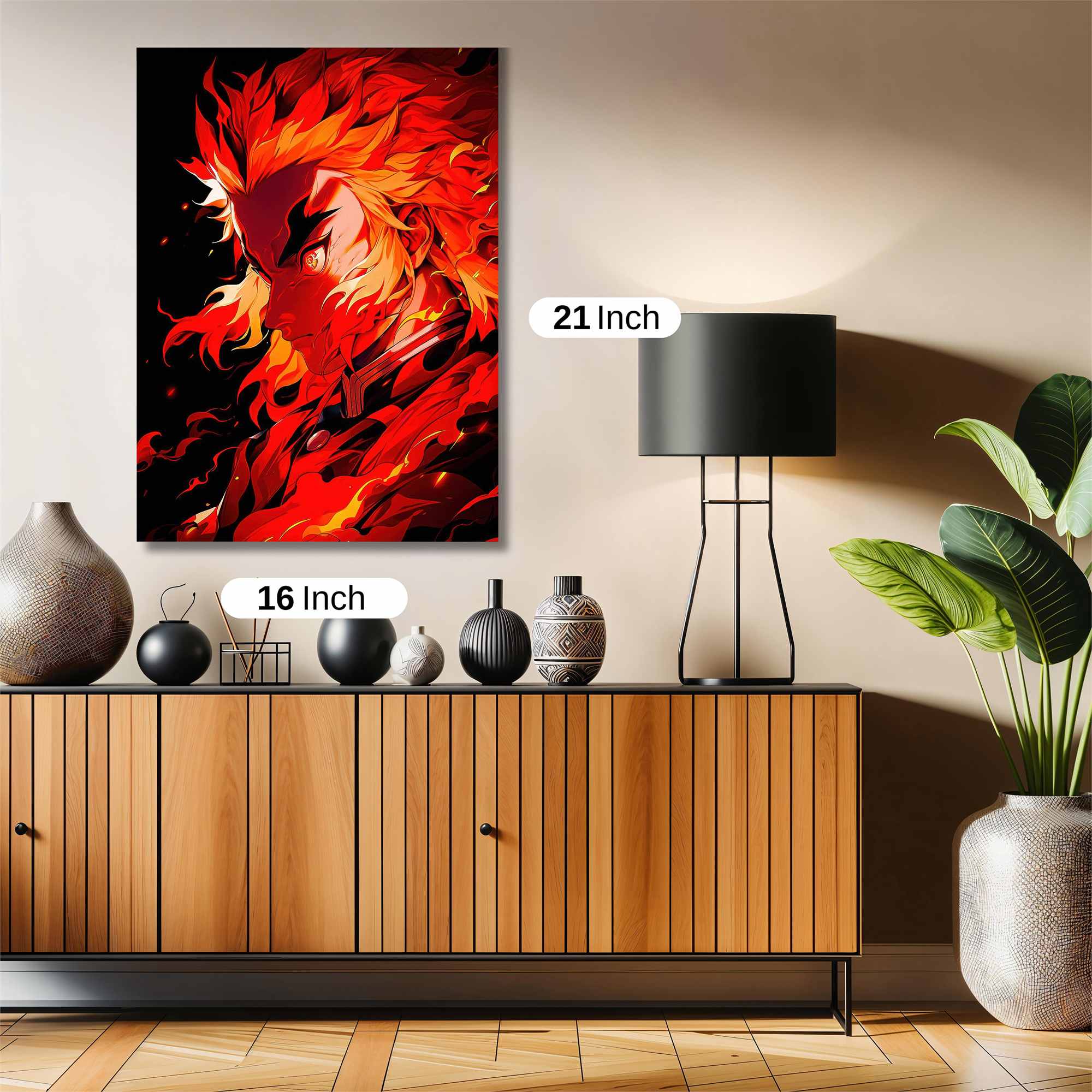 Rengoku Fiery Safe Wall Magnetic / M