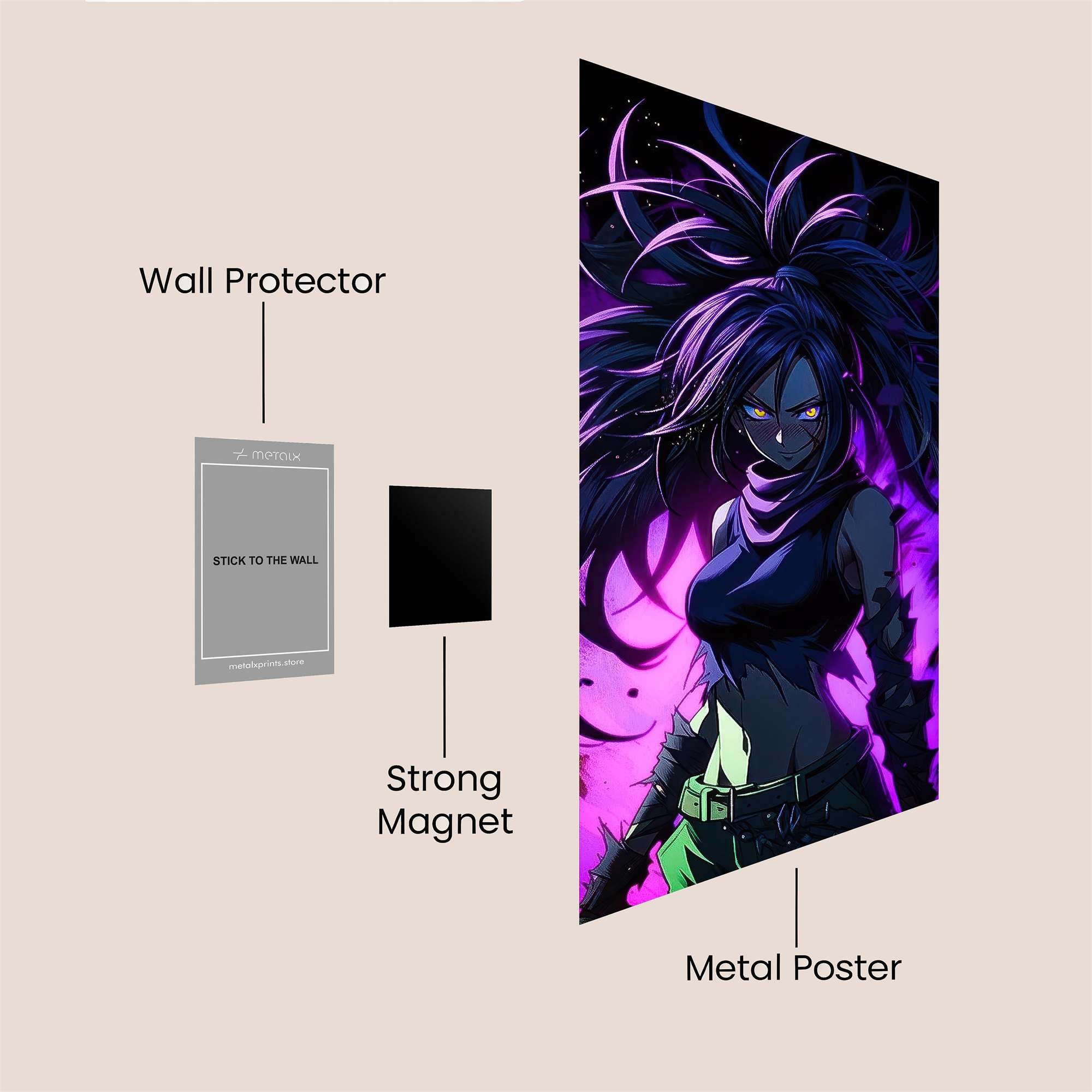 Yoruichi Menace Safe Wall Magnetic / M