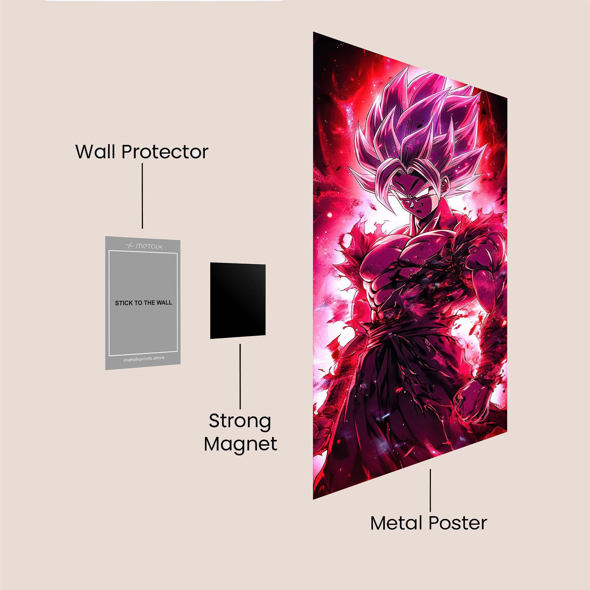 Goku Inferno Safe Wall Magnetic / M