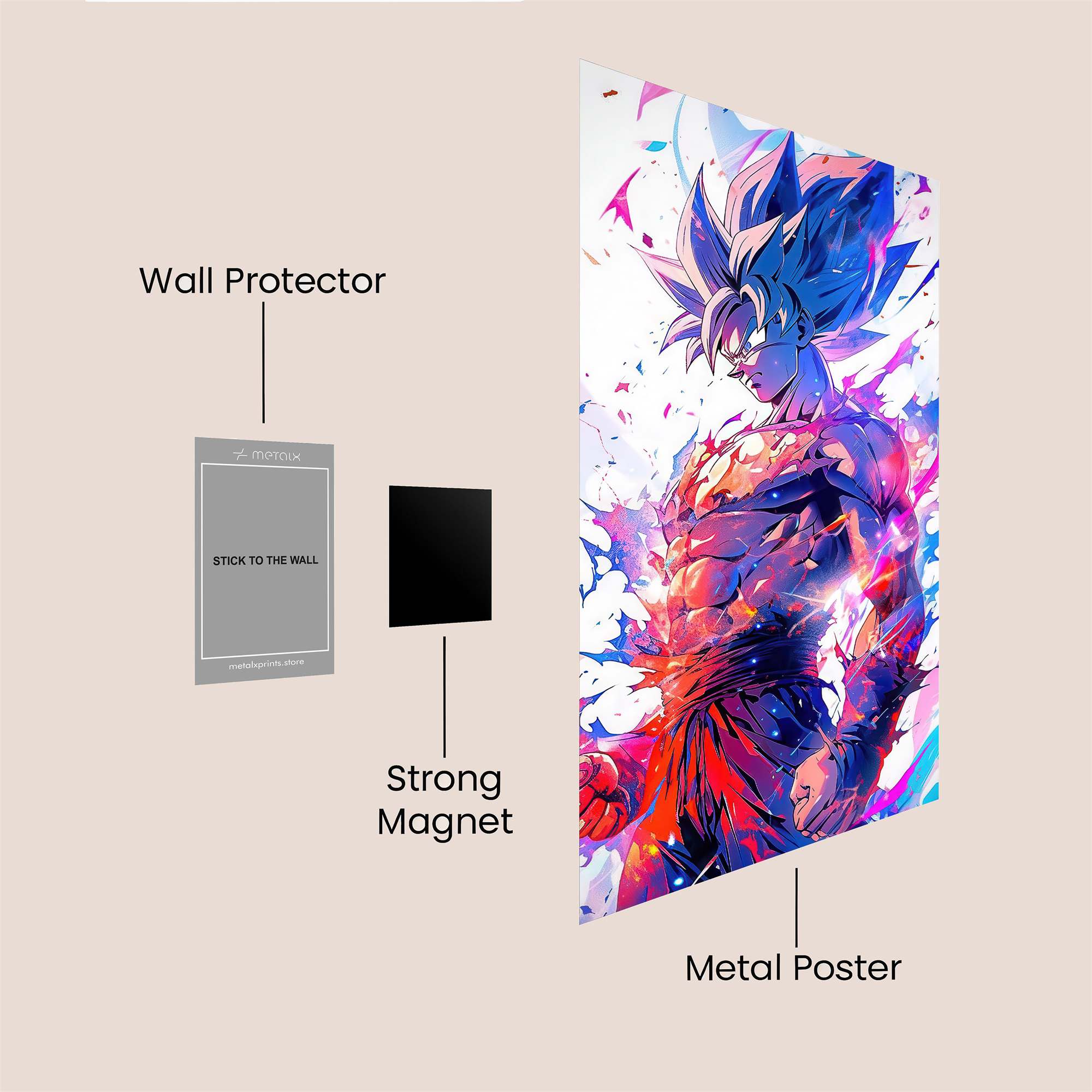 Goku Explosive Safe Wall Magnetic / M