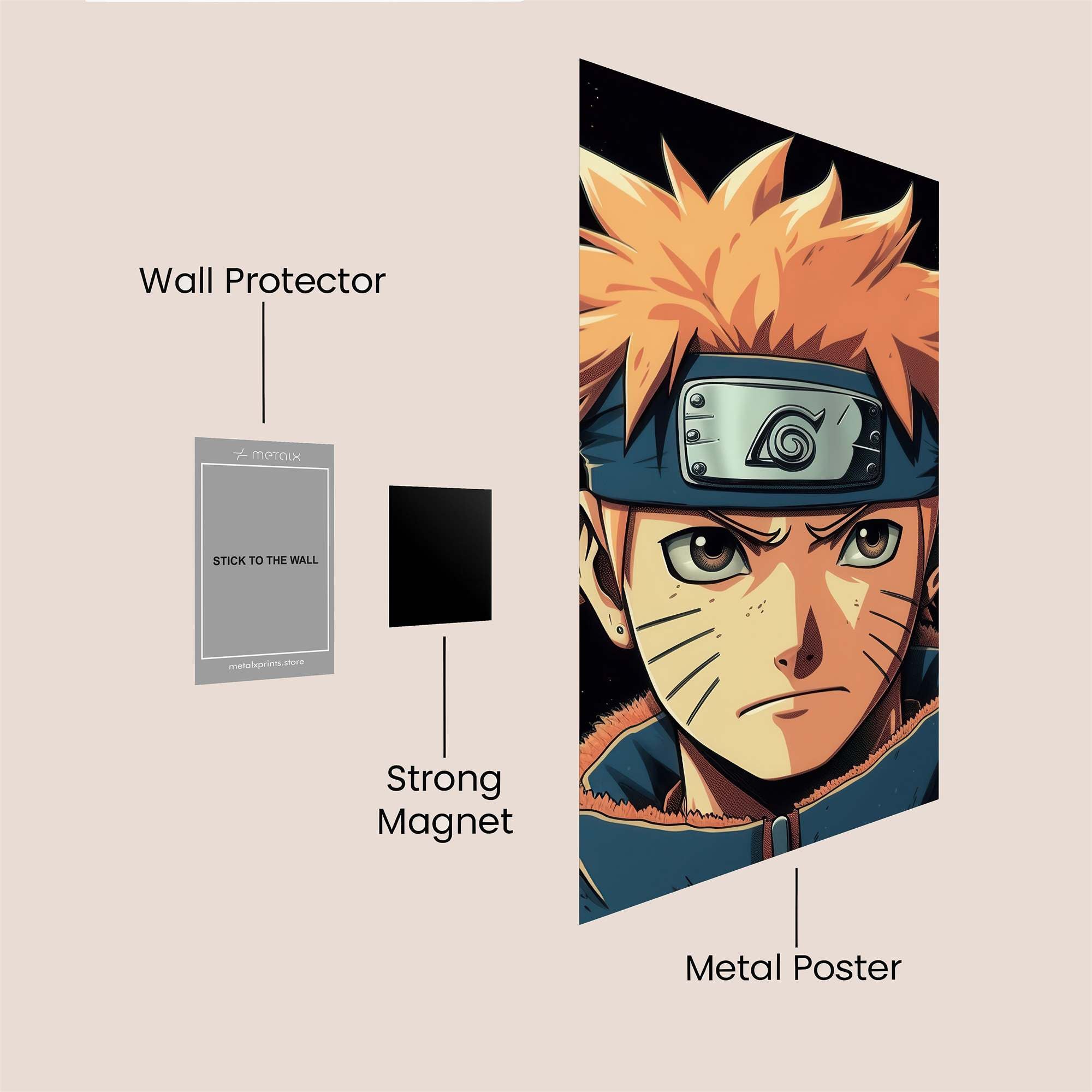 Naruto Resolute Safe Wall Magnetic / M