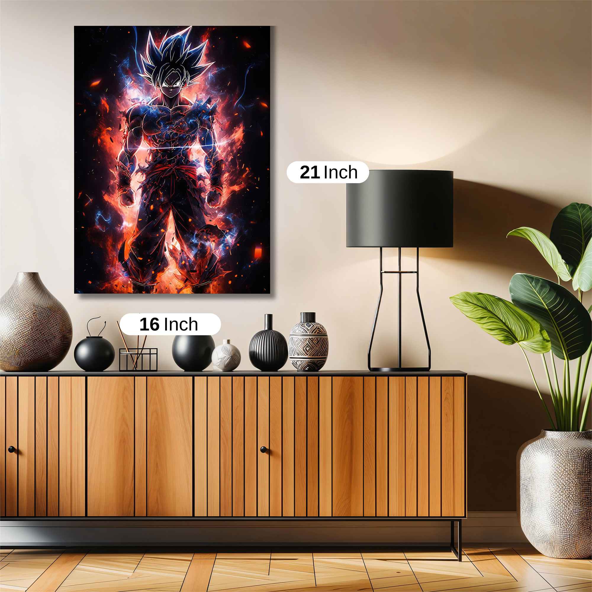 Goku Fiery Safe Wall Magnetic / M