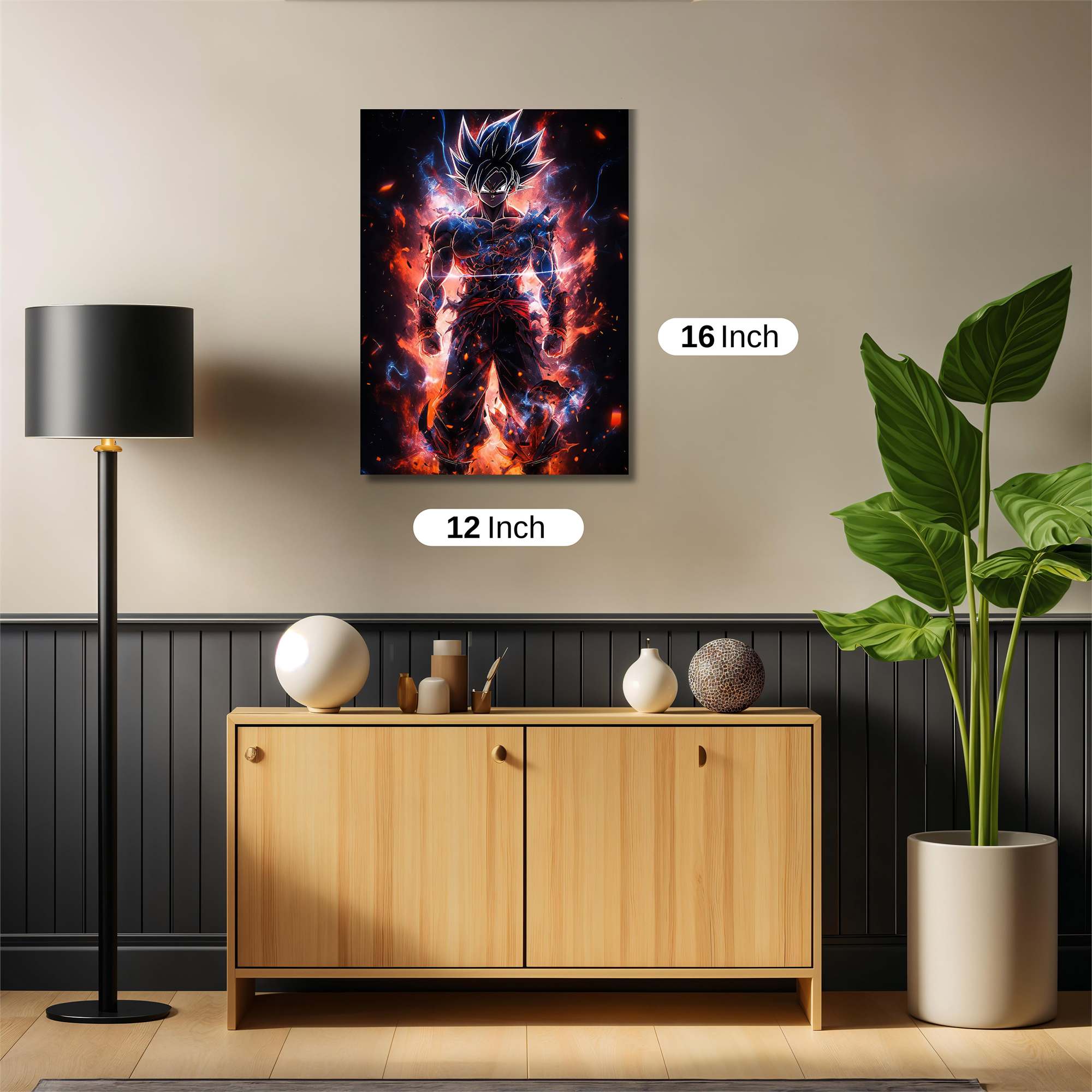Goku Fiery Safe Wall Magnetic / M