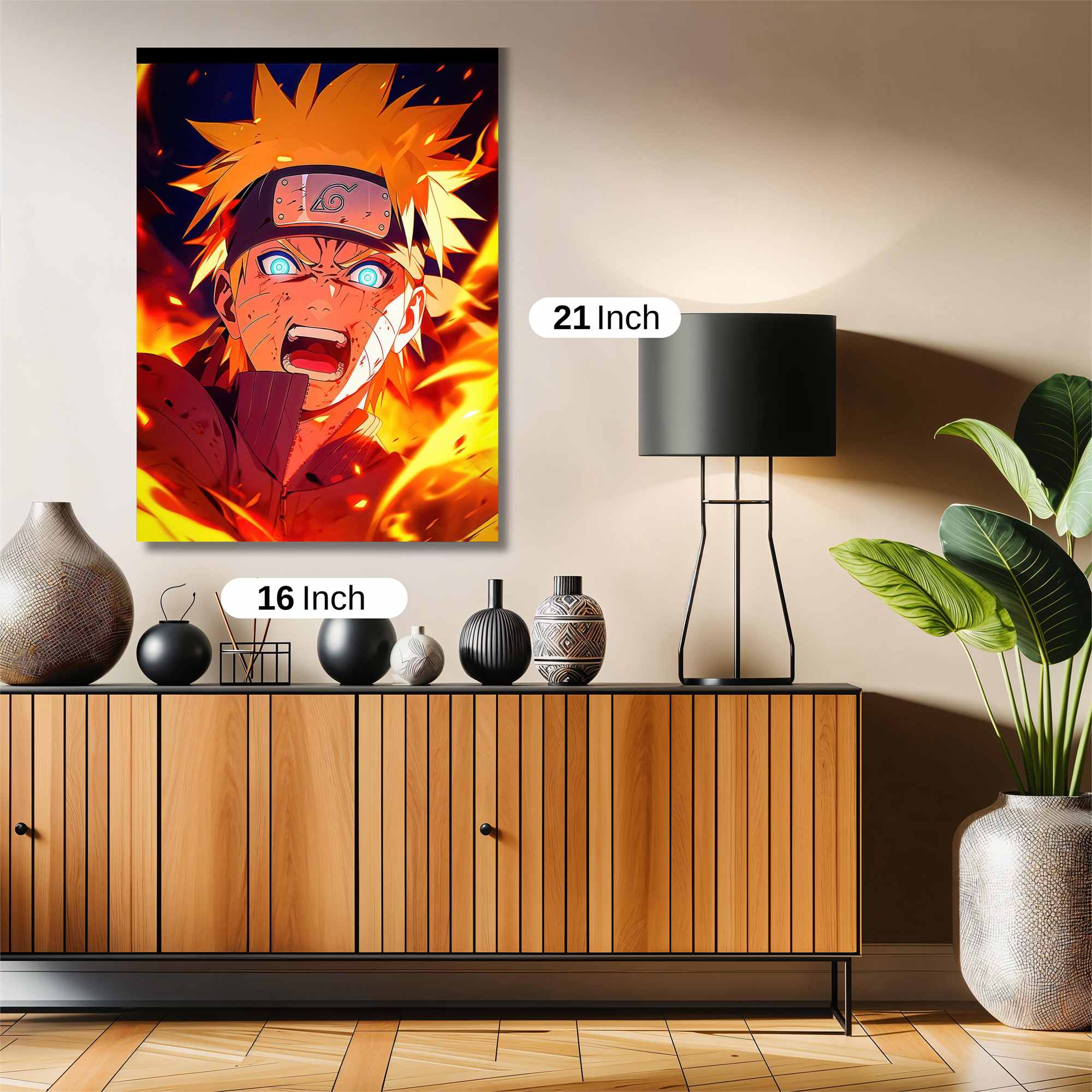 Naruto Ablaze Safe Wall Magnetic / M
