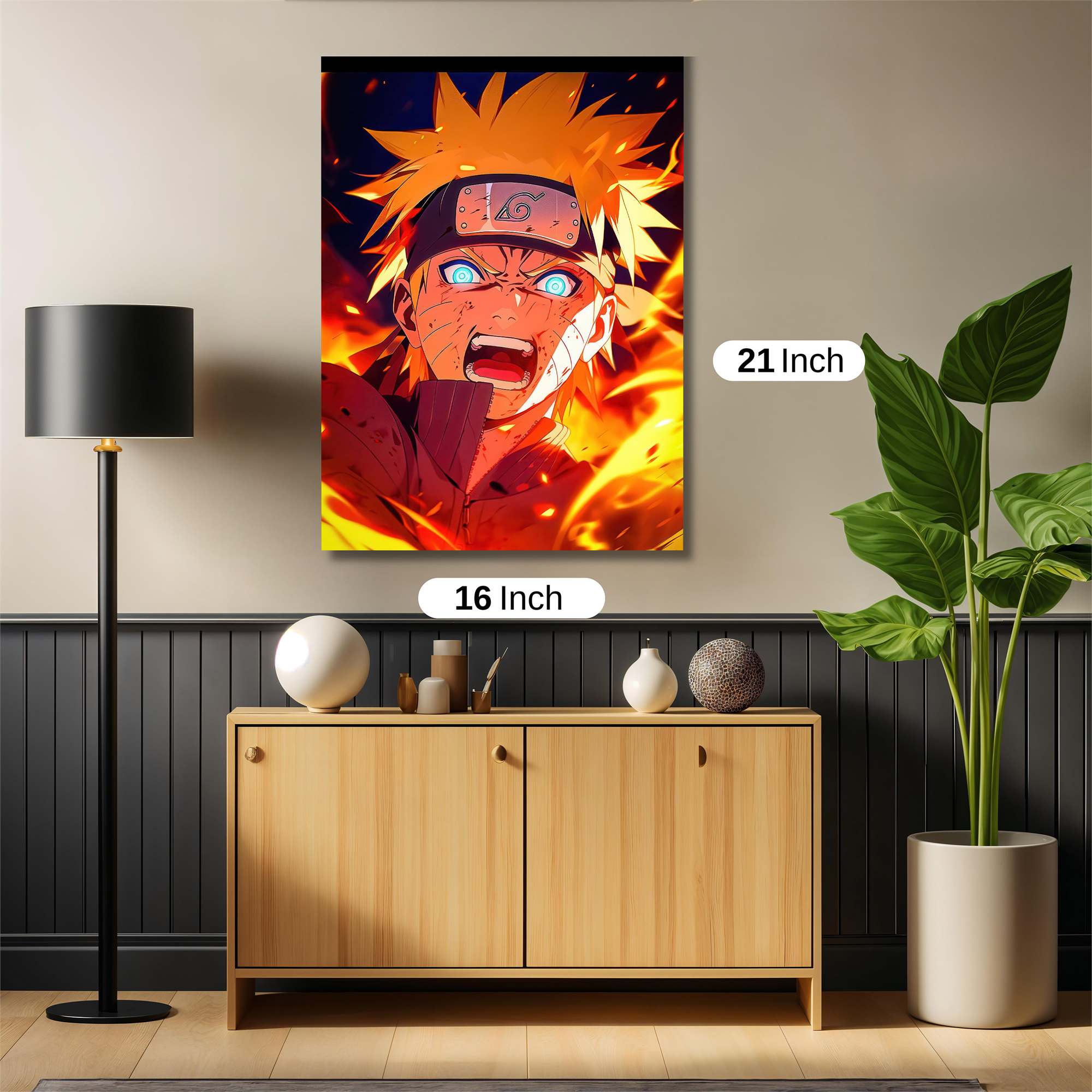 Naruto Ablaze Safe Wall Magnetic / M
