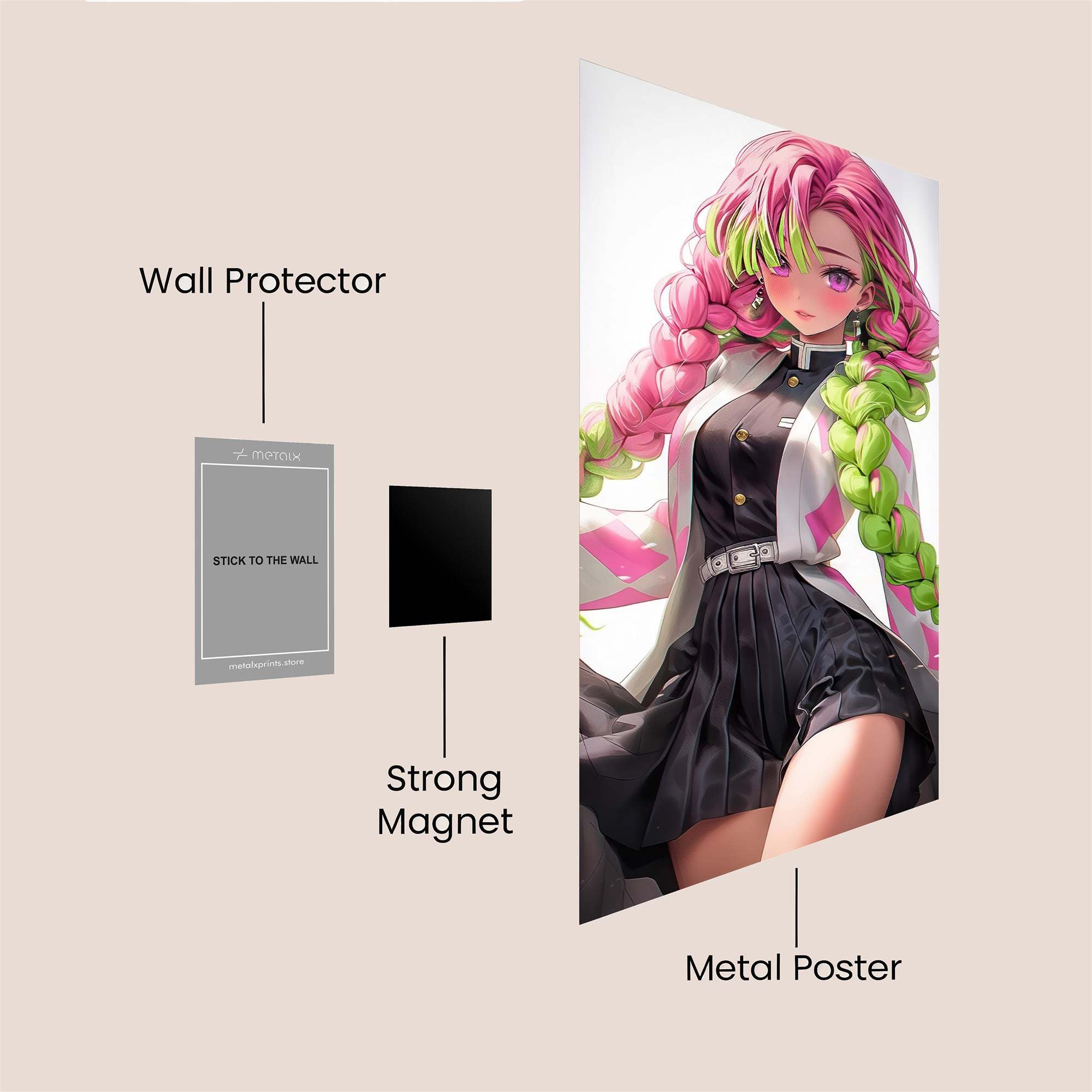 Mitsuri Vibrant Safe Wall Magnetic / M