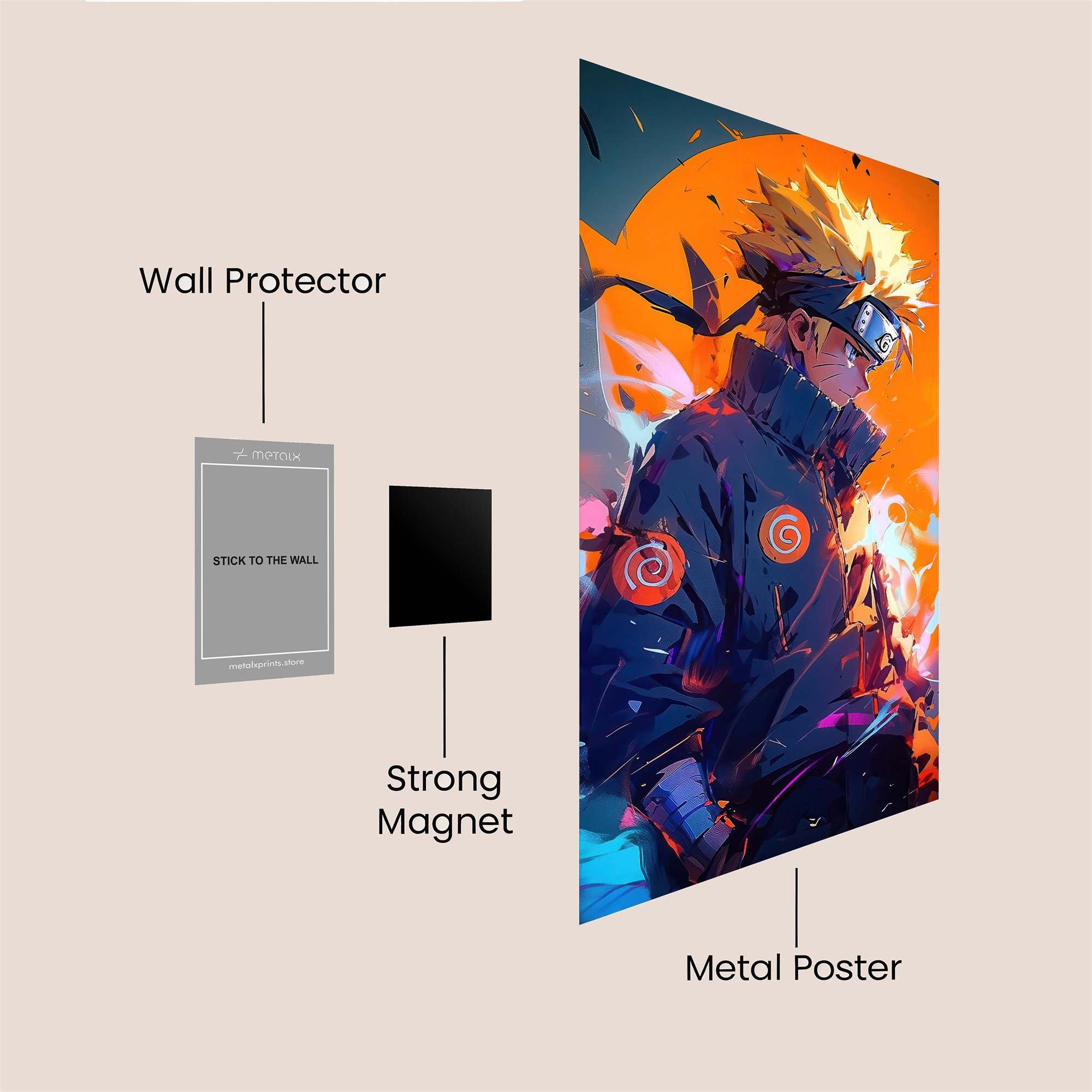Naruto Fierce Safe Wall Magnetic / M