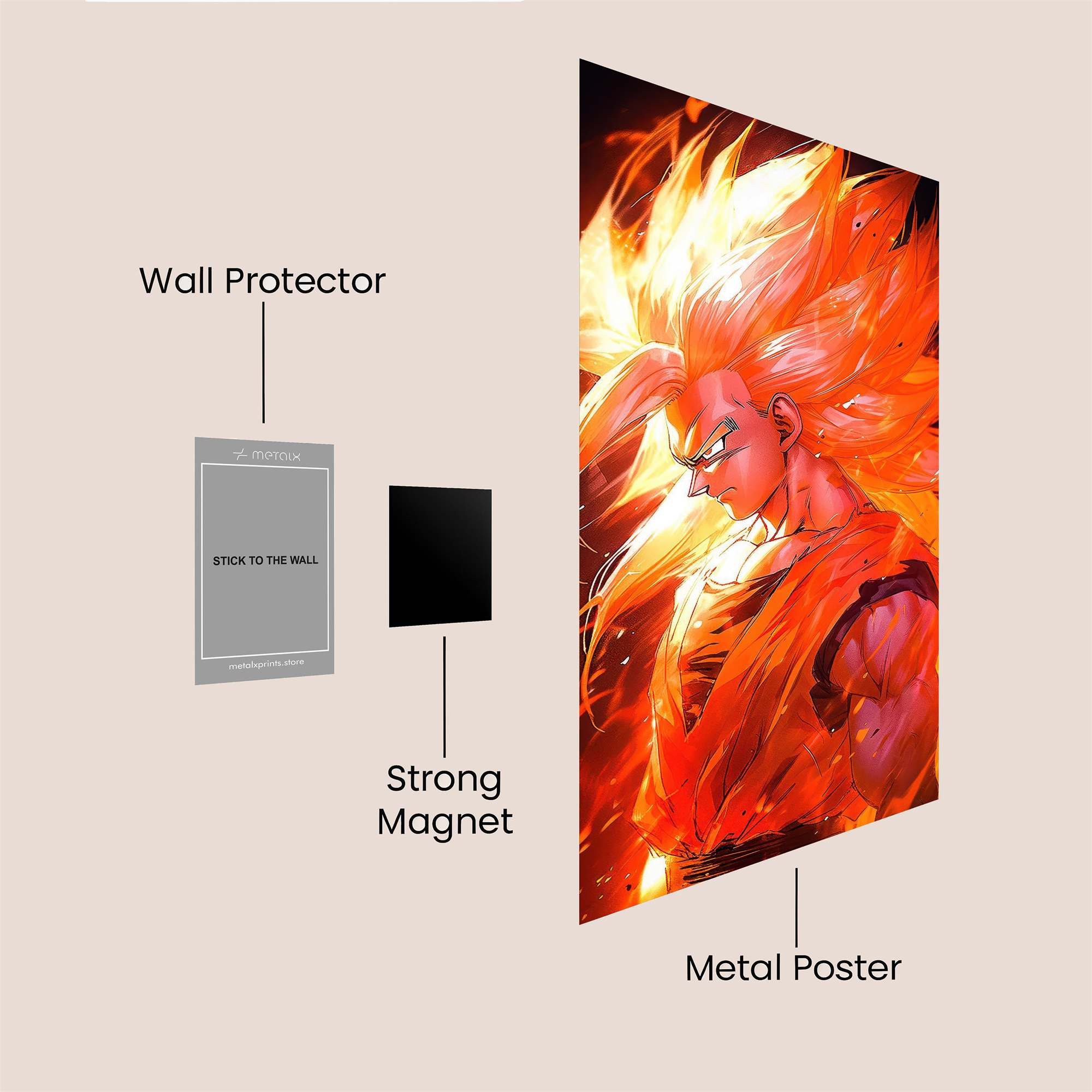 Goku Blaze Safe Wall Magnetic / M