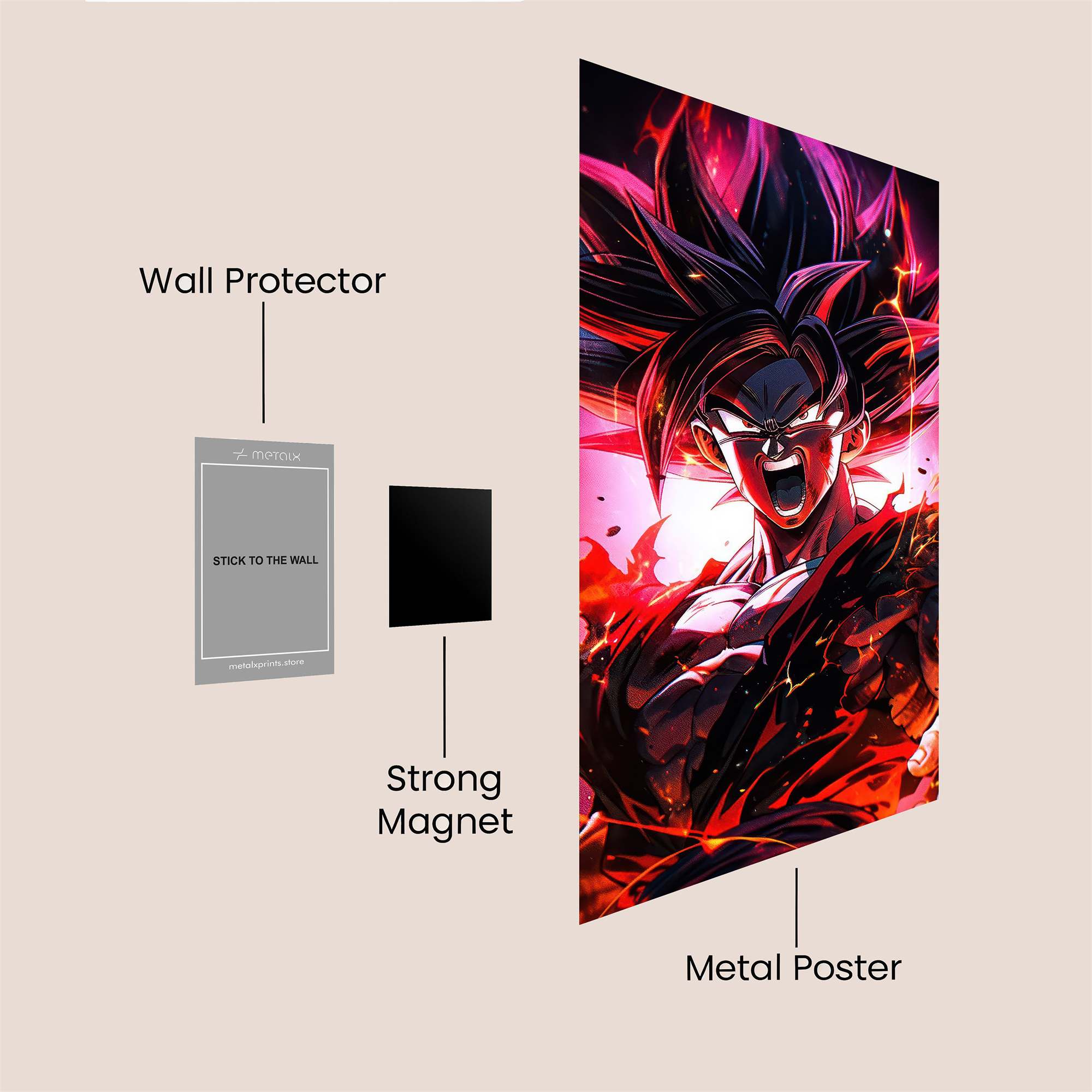 Goku Rage Safe Wall Magnetic / M