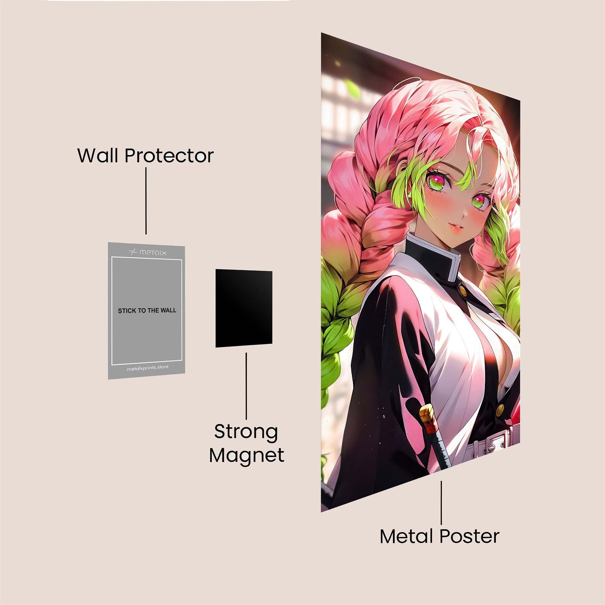 Mitsuri Enchanting Safe Wall Magnetic / M