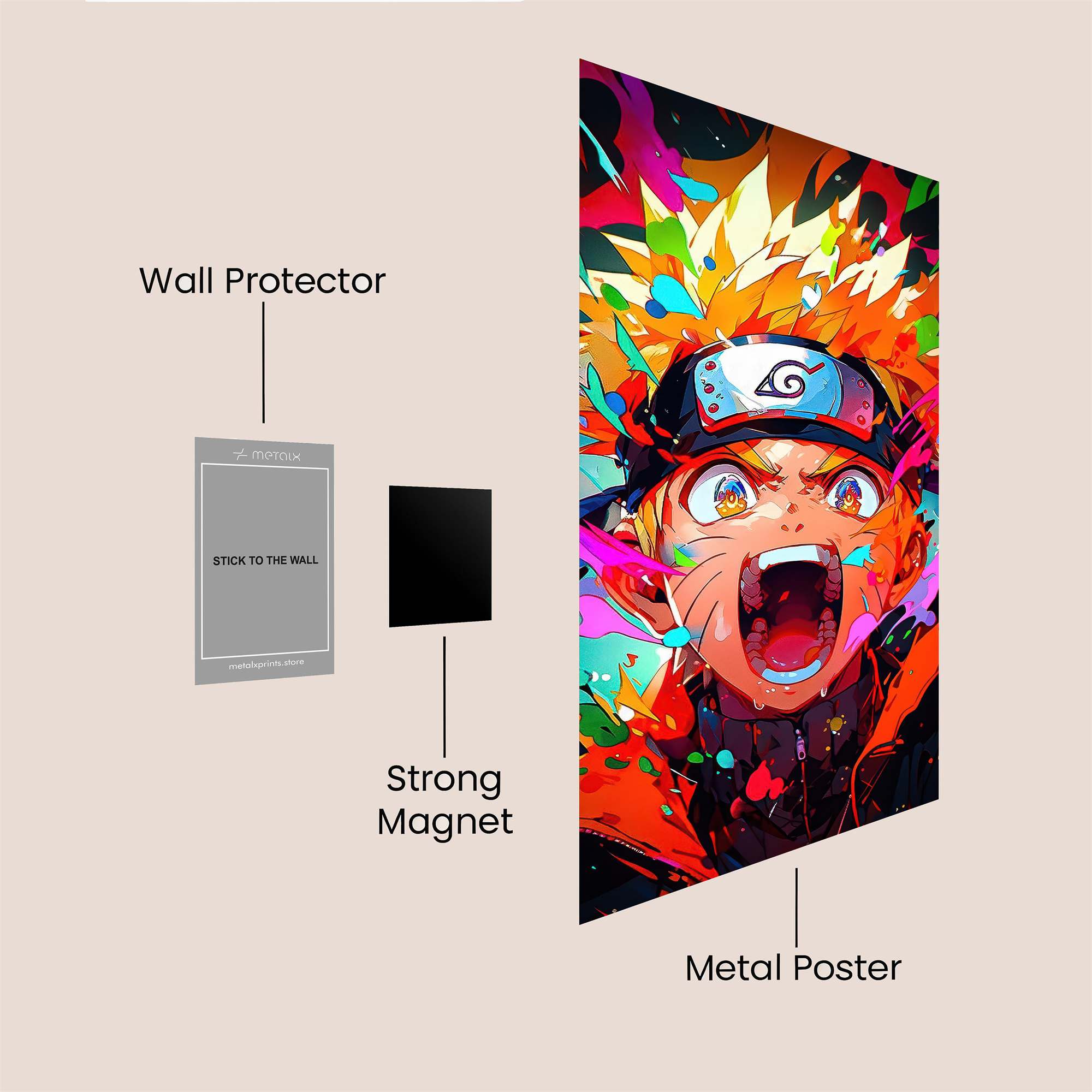 Naruto Explosive Safe Wall Magnetic / M