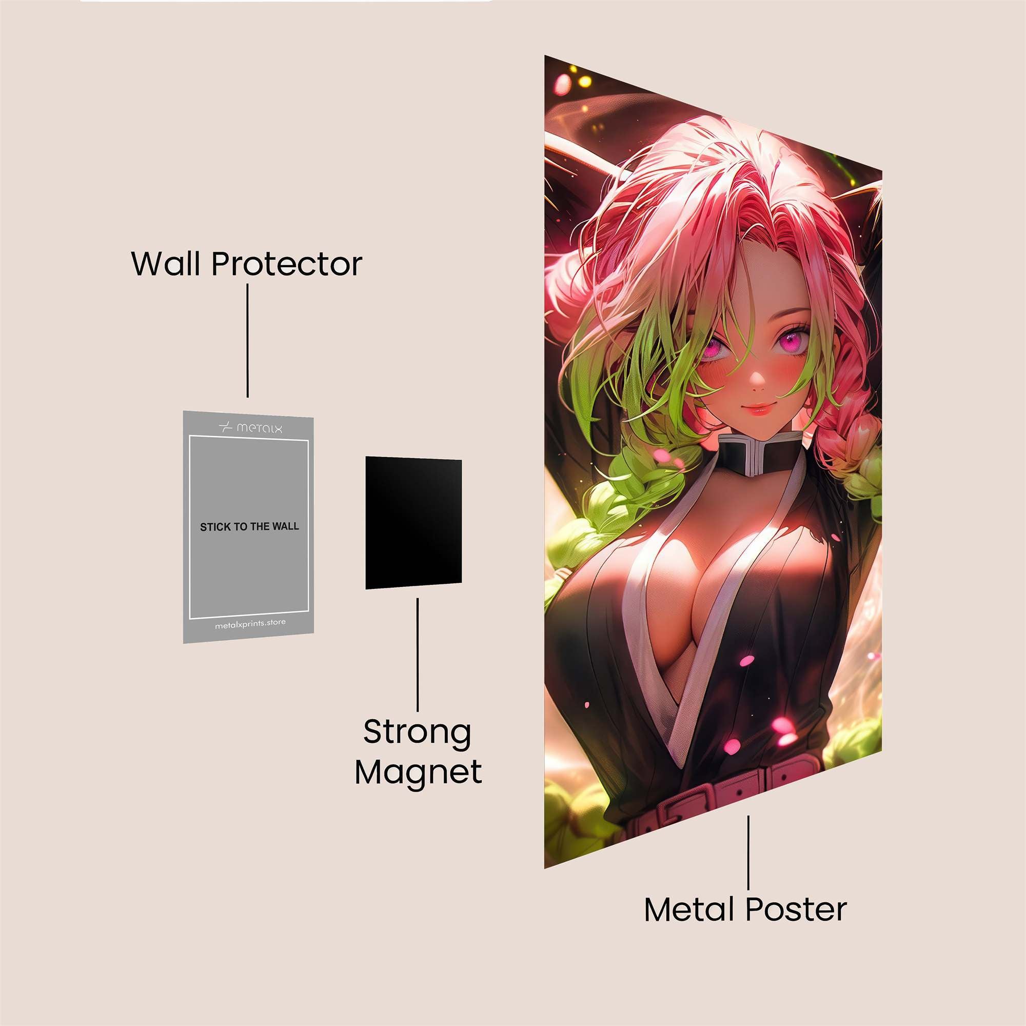 Zenitsu Radiant Safe Wall Magnetic / M