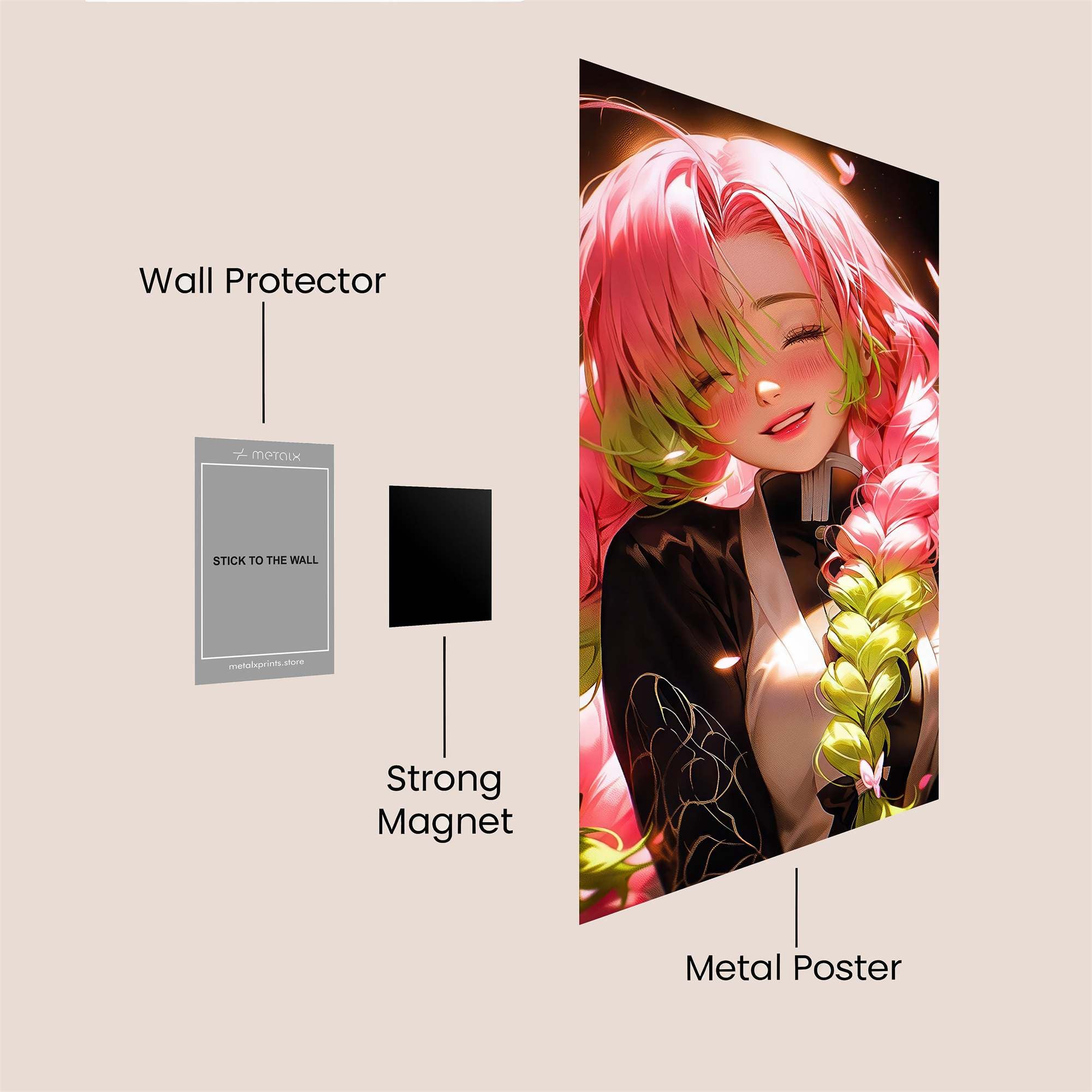 Nezuko Serene Safe Wall Magnetic / M