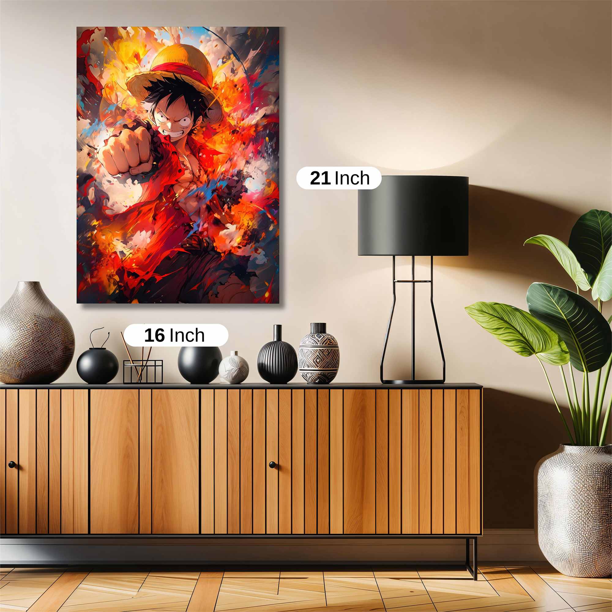Luffy Blaze Safe Wall Magnetic / M