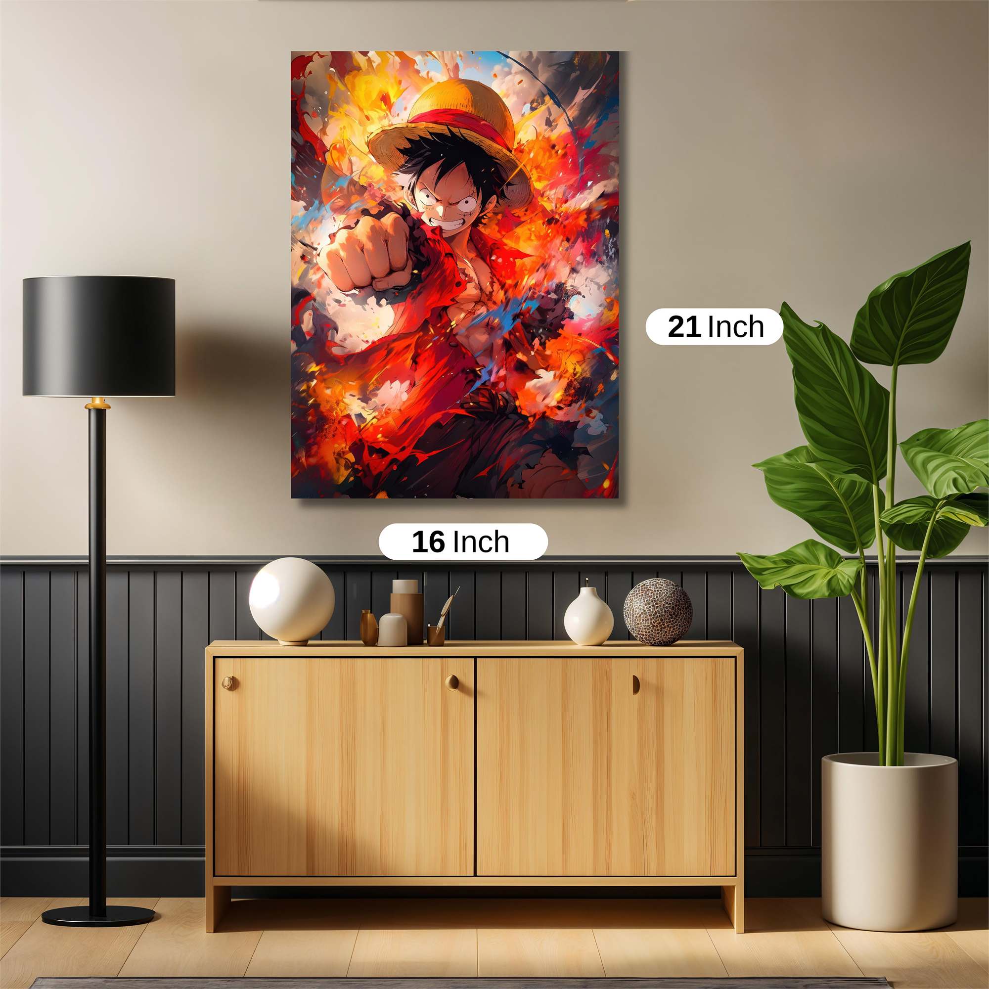 Luffy Blaze Safe Wall Magnetic / M
