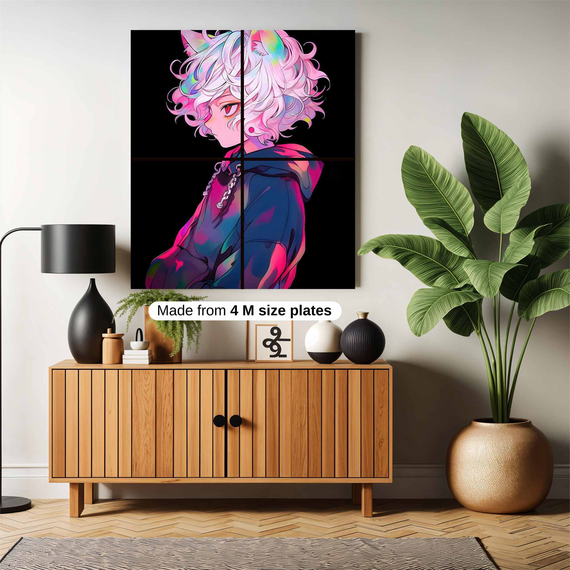 Neon Whimsy Safe Wall Magnetic / M