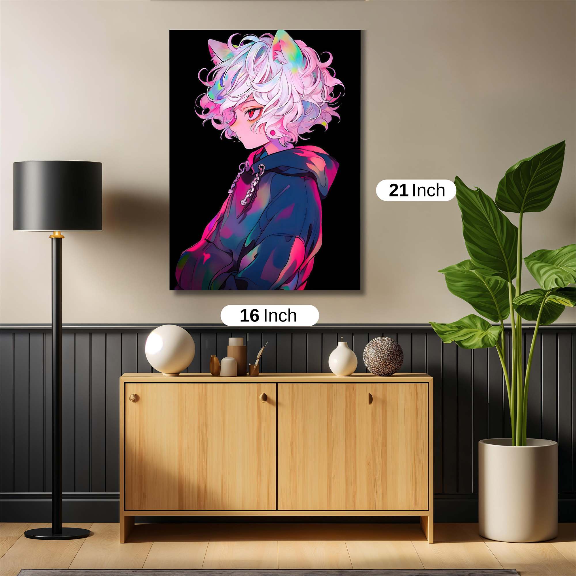 Neon Whimsy Safe Wall Magnetic / M