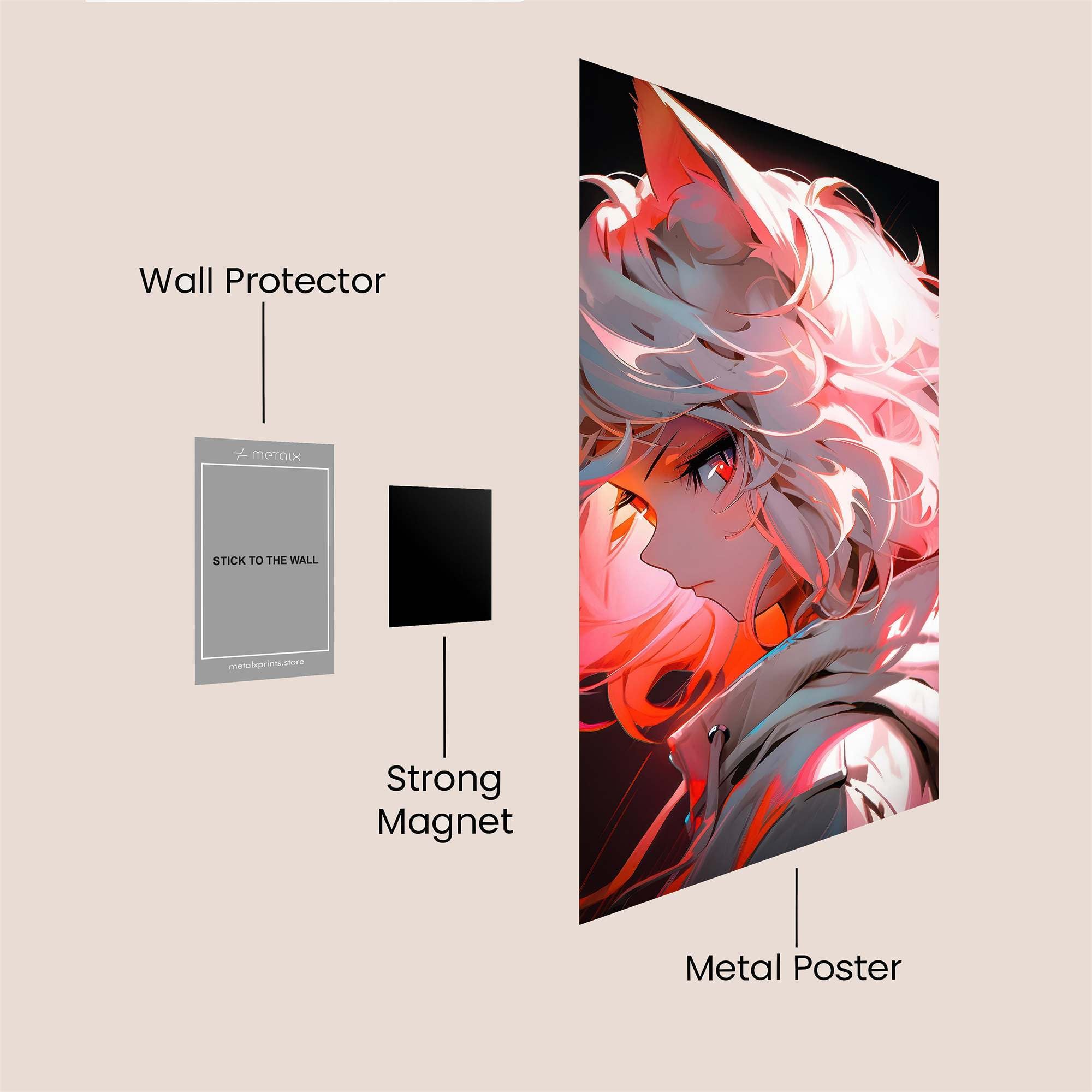 LunarWhisper Safe Wall Magnetic / M