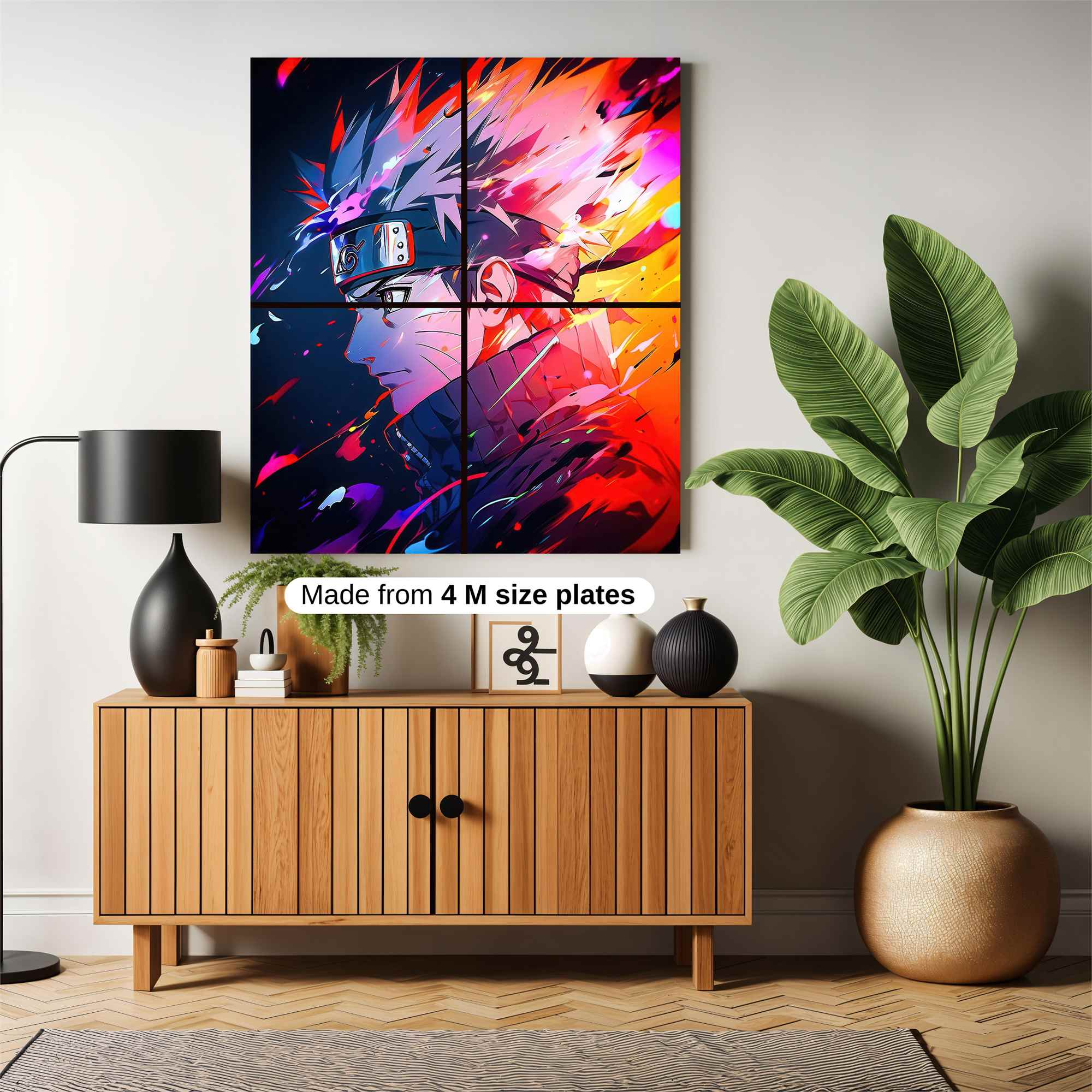 Naruto Fiery Safe Wall Magnetic / M