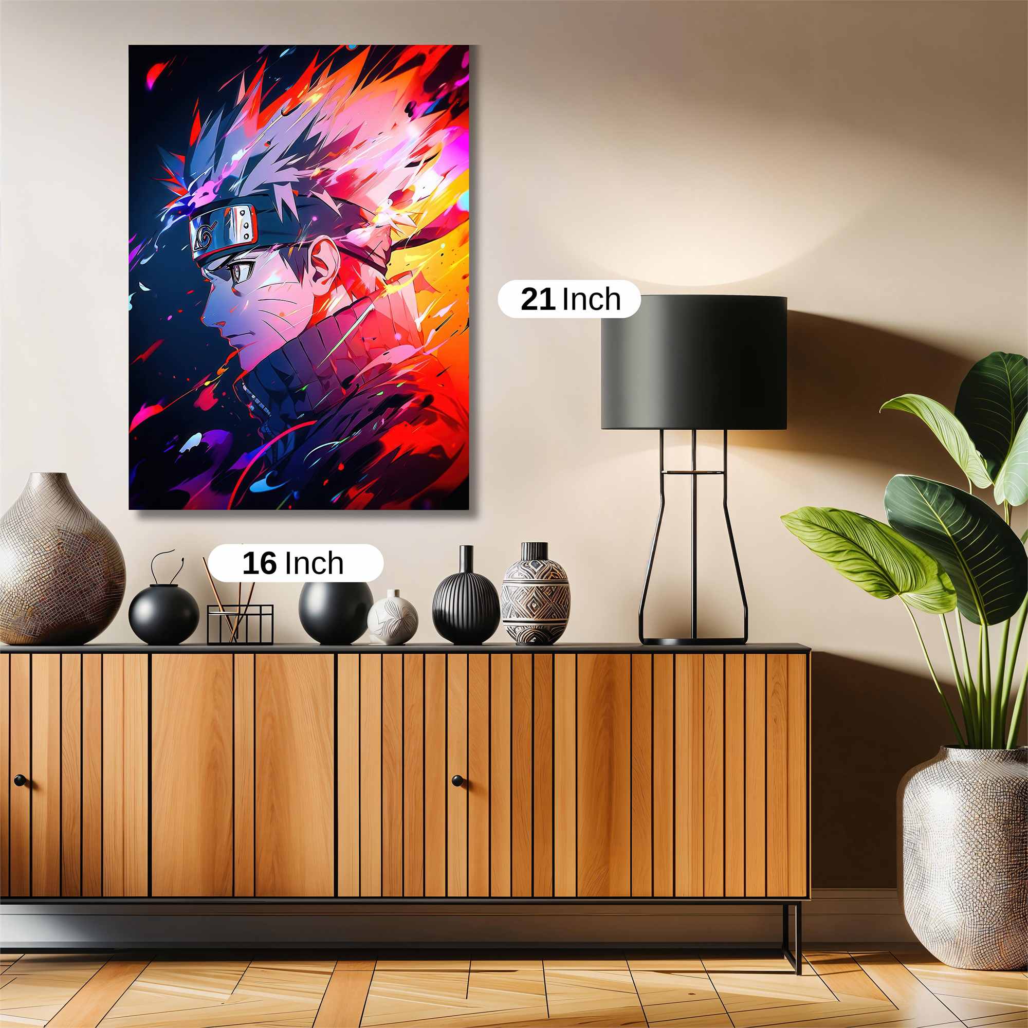 Naruto Fiery Safe Wall Magnetic / M